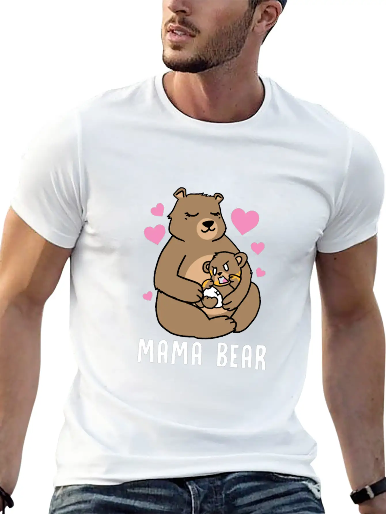 Mama Bear Gift Timeless Short Sleeve Tee – Comfy And Minimalist Design