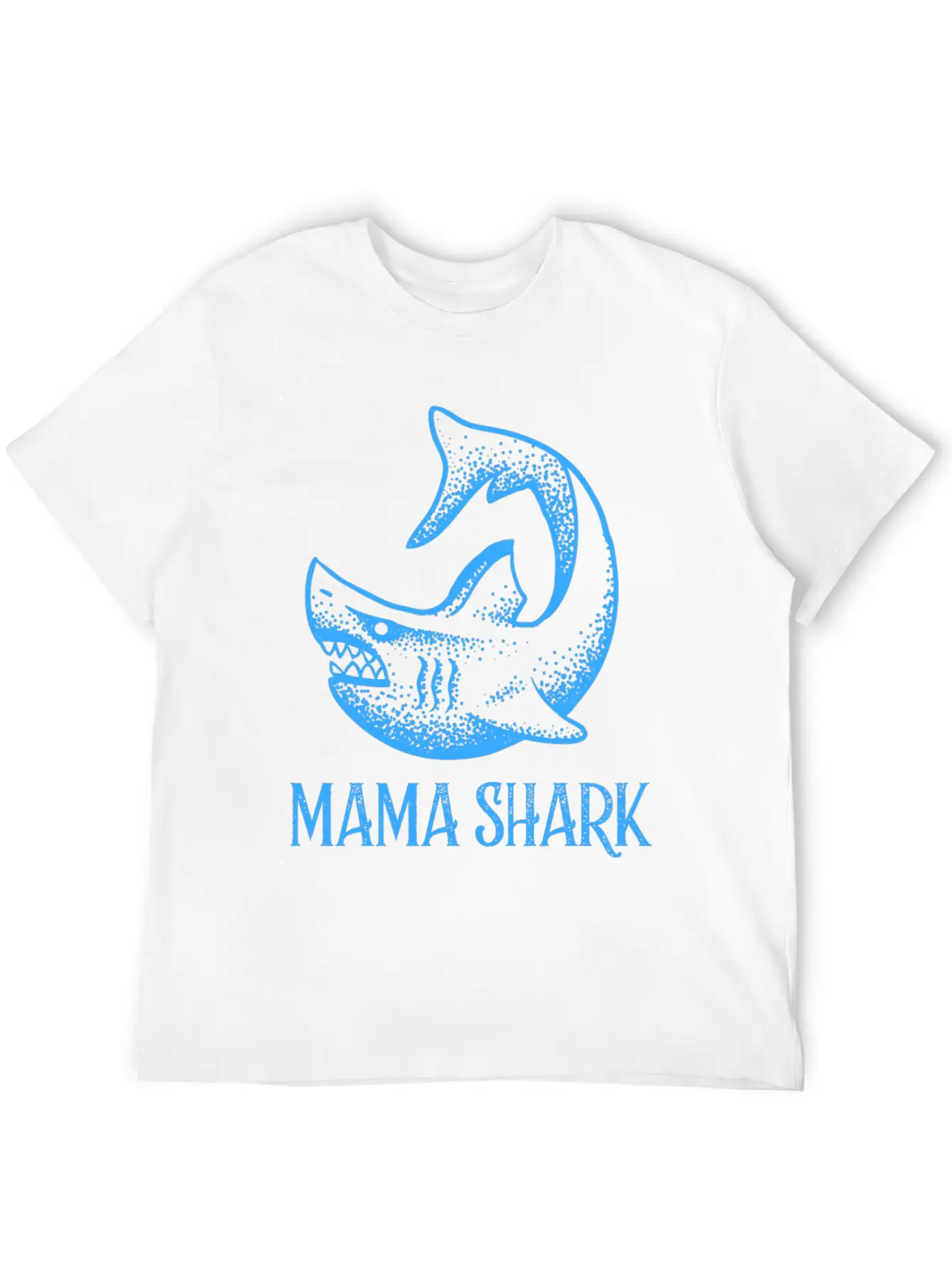 Mama Shark Comfortable Minimalist Graphic Tee – Summer Style Essential
