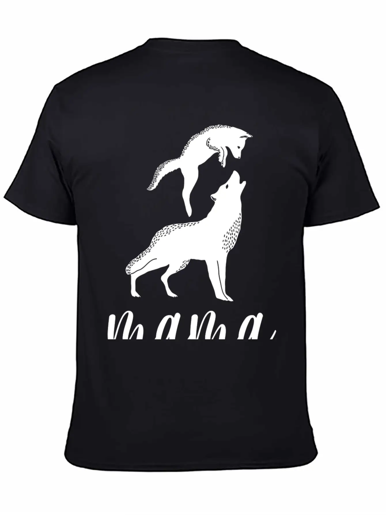 Mama Wolf Baby Wolf Love Mom And Kids Mothers Day Unisex Short Sleeve Soft Cotton T-Shirt – Casual Everyday Wear