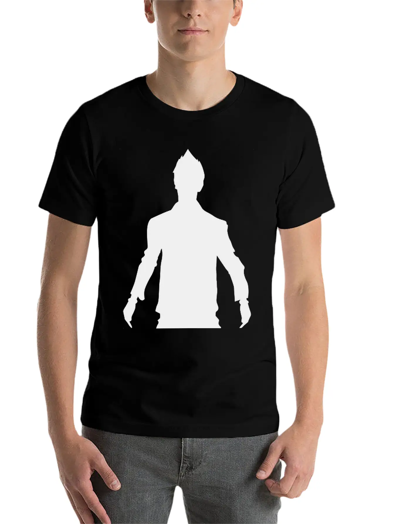 Man Body Silhouette Vector Design Unisex Casual T-Shirt – Clean Design For Daily Comfort