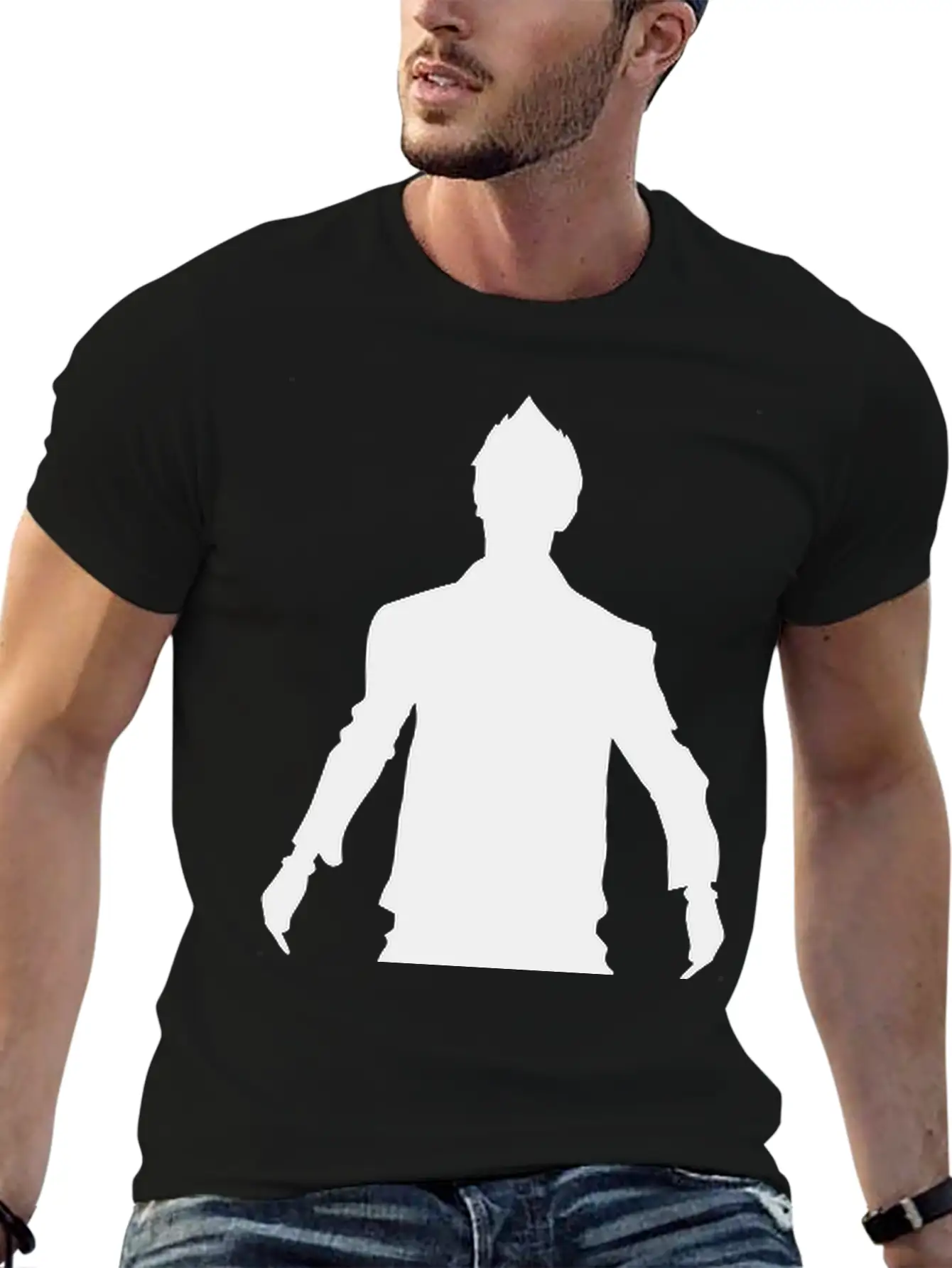 Man Body Silhouette Vector Design Unisex Casual T-Shirt – Clean Design For Daily Comfort