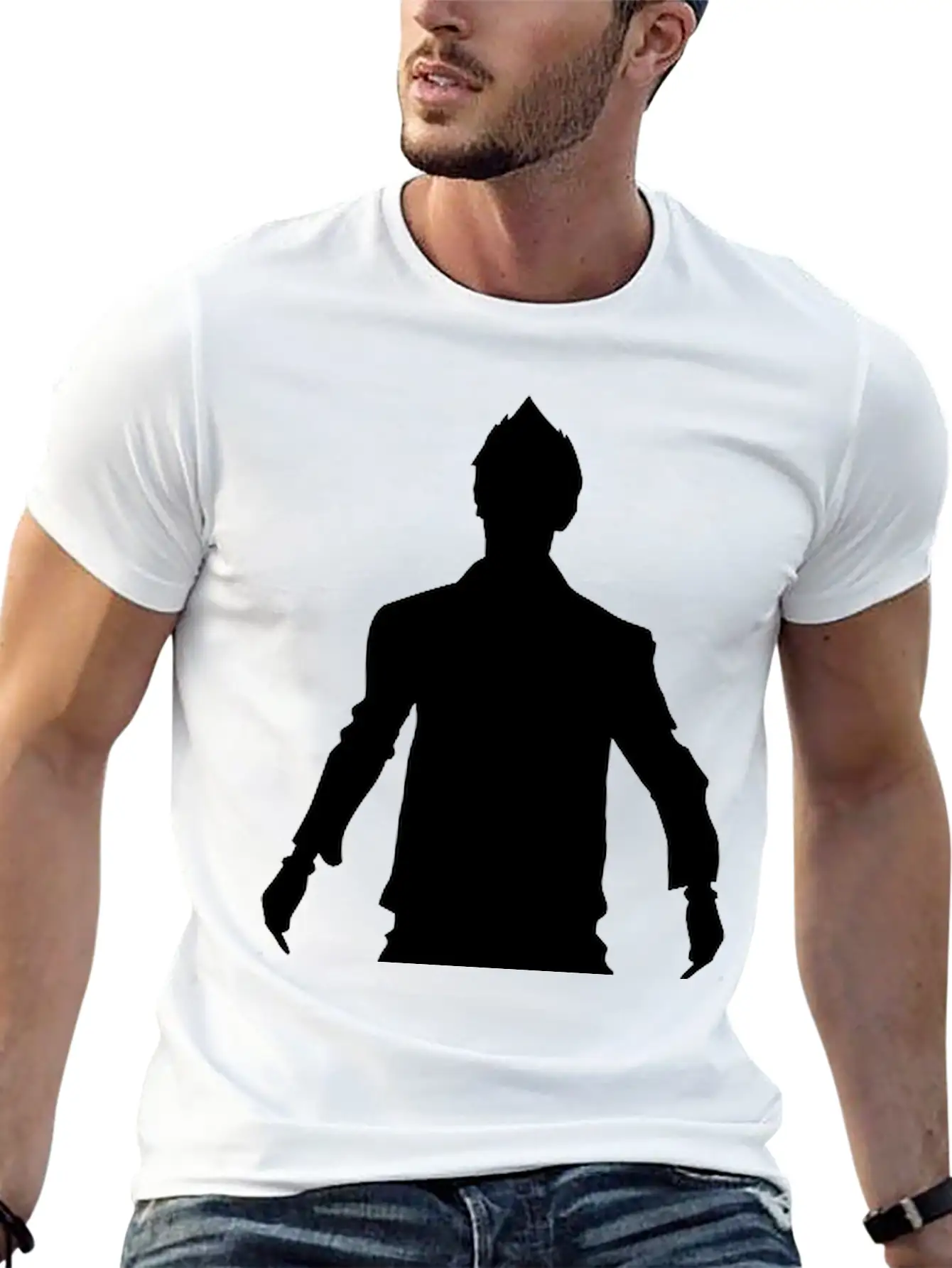 Man Body Silhouette Vector Design Unisex Casual T-Shirt – Clean Design For Daily Comfort