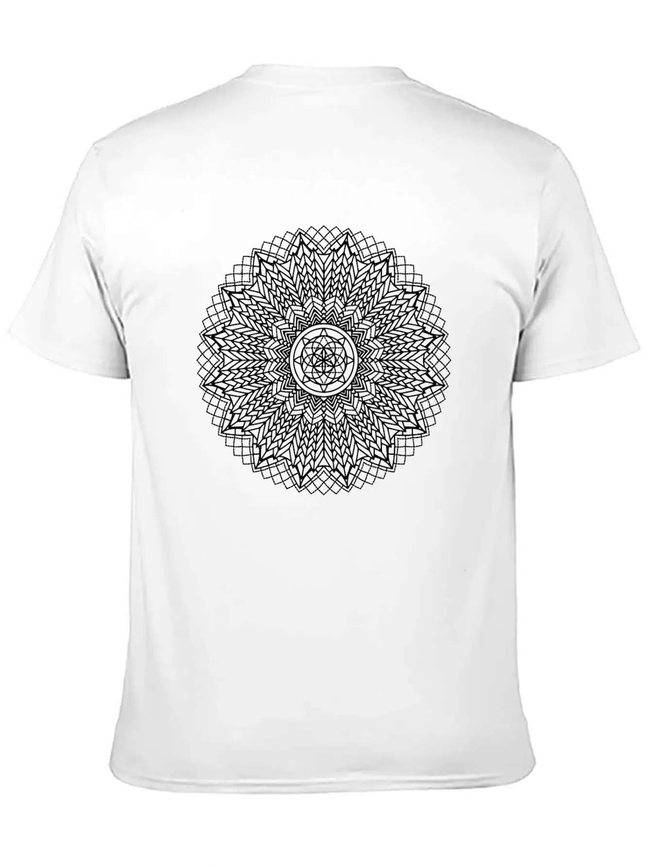 Mandala 04 White Basic Graphic T-Shirt – Daily Comfort In Soft Cotton
