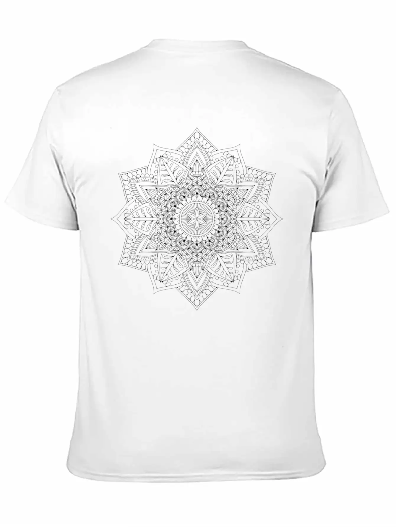Mandala Art Spirits 9 Unisex Short Sleeve Soft Cotton T-Shirt – Casual Everyday Wear