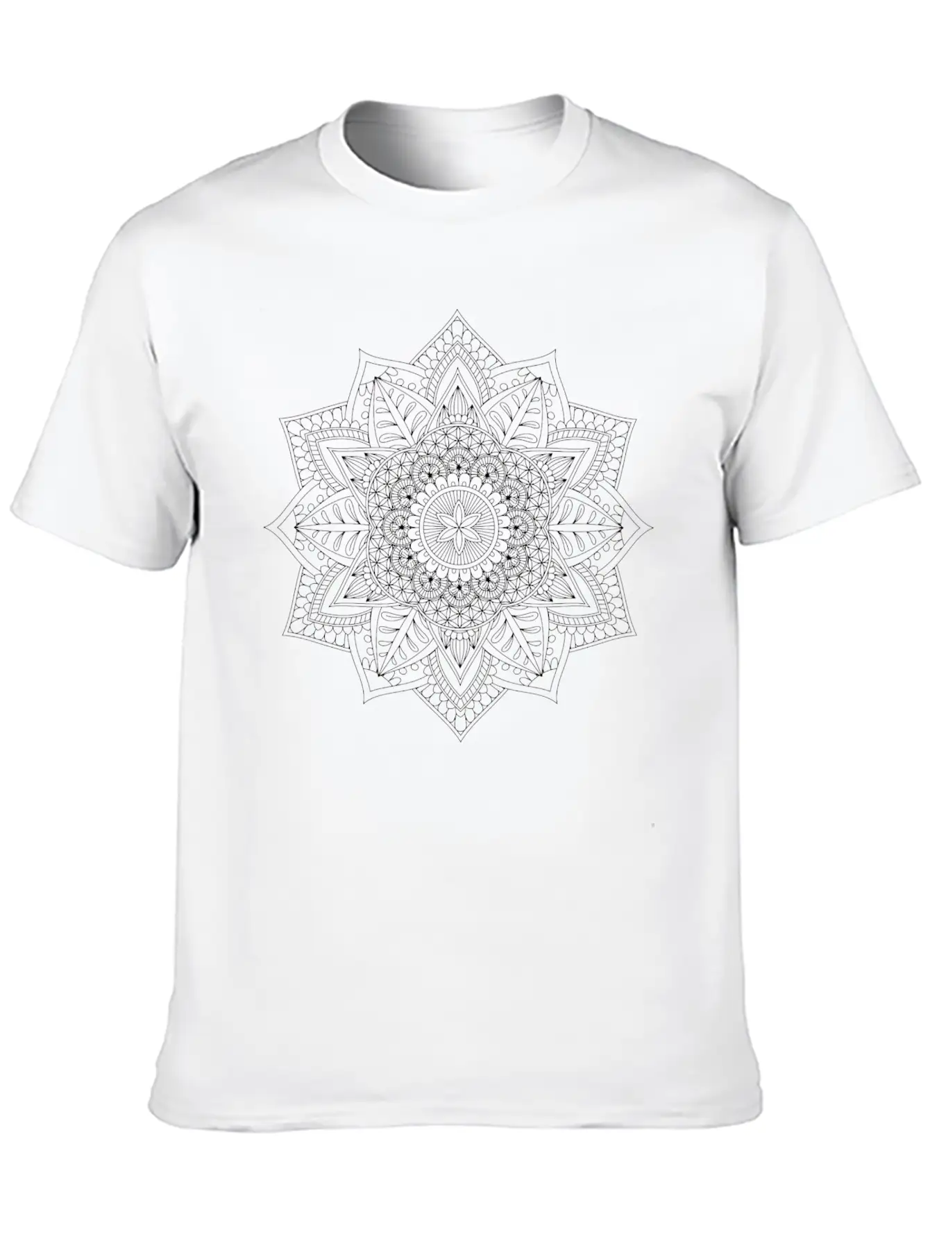 Mandala Art Spirits 9 Unisex Short Sleeve Soft Cotton T-Shirt – Casual Everyday Wear