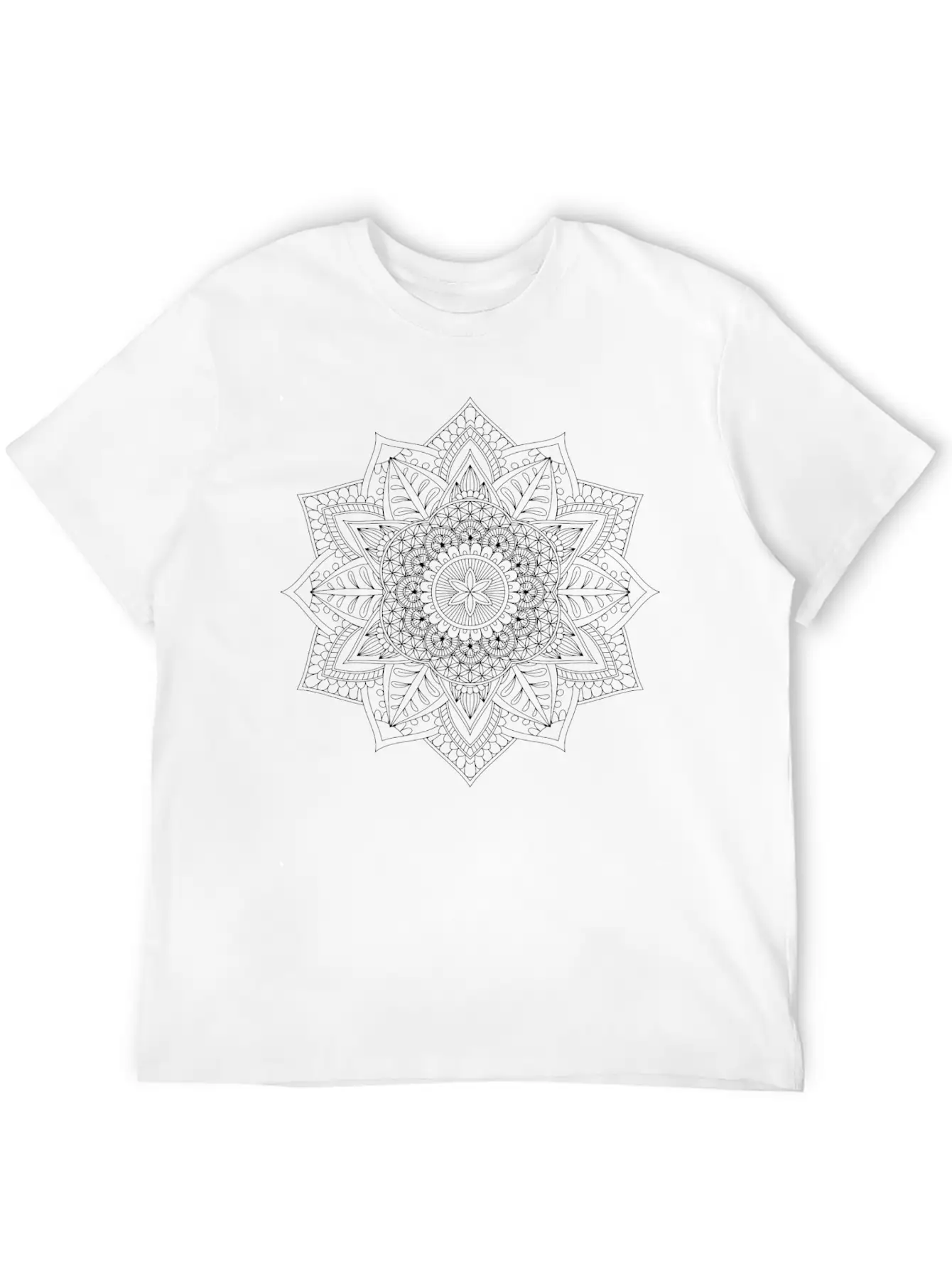 Mandala Art Spirits 9 Unisex Short Sleeve Soft Cotton T-Shirt – Casual Everyday Wear