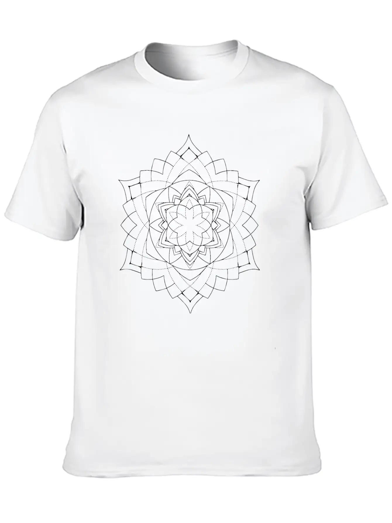 Mandala Oldschool MANDALA Ink Tattoo Newschool Mod Stylish Everyday T-Shirt – Unisex Basic Cotton Tee