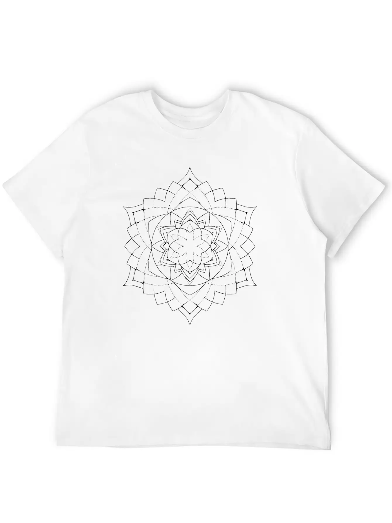 Mandala Oldschool MANDALA Ink Tattoo Newschool Mod Stylish Everyday T-Shirt – Unisex Basic Cotton Tee