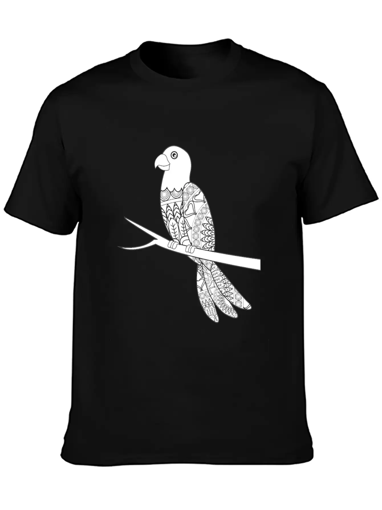 Mandala Parrot Essential Unisex Summer Tee – Soft Cotton Casual Fit