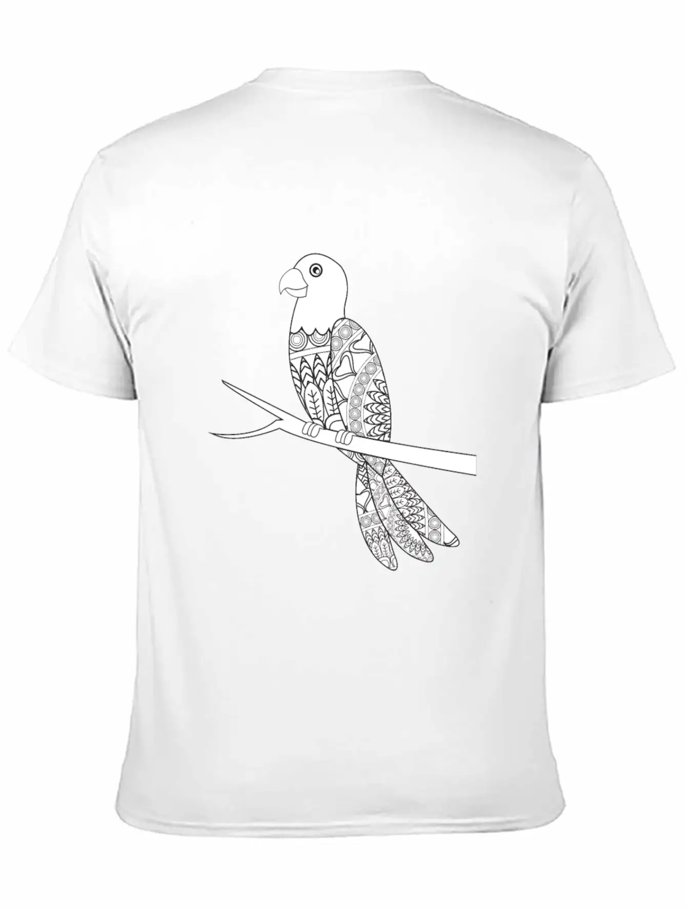 Mandala Parrot Essential Unisex Summer Tee – Soft Cotton Casual Fit
