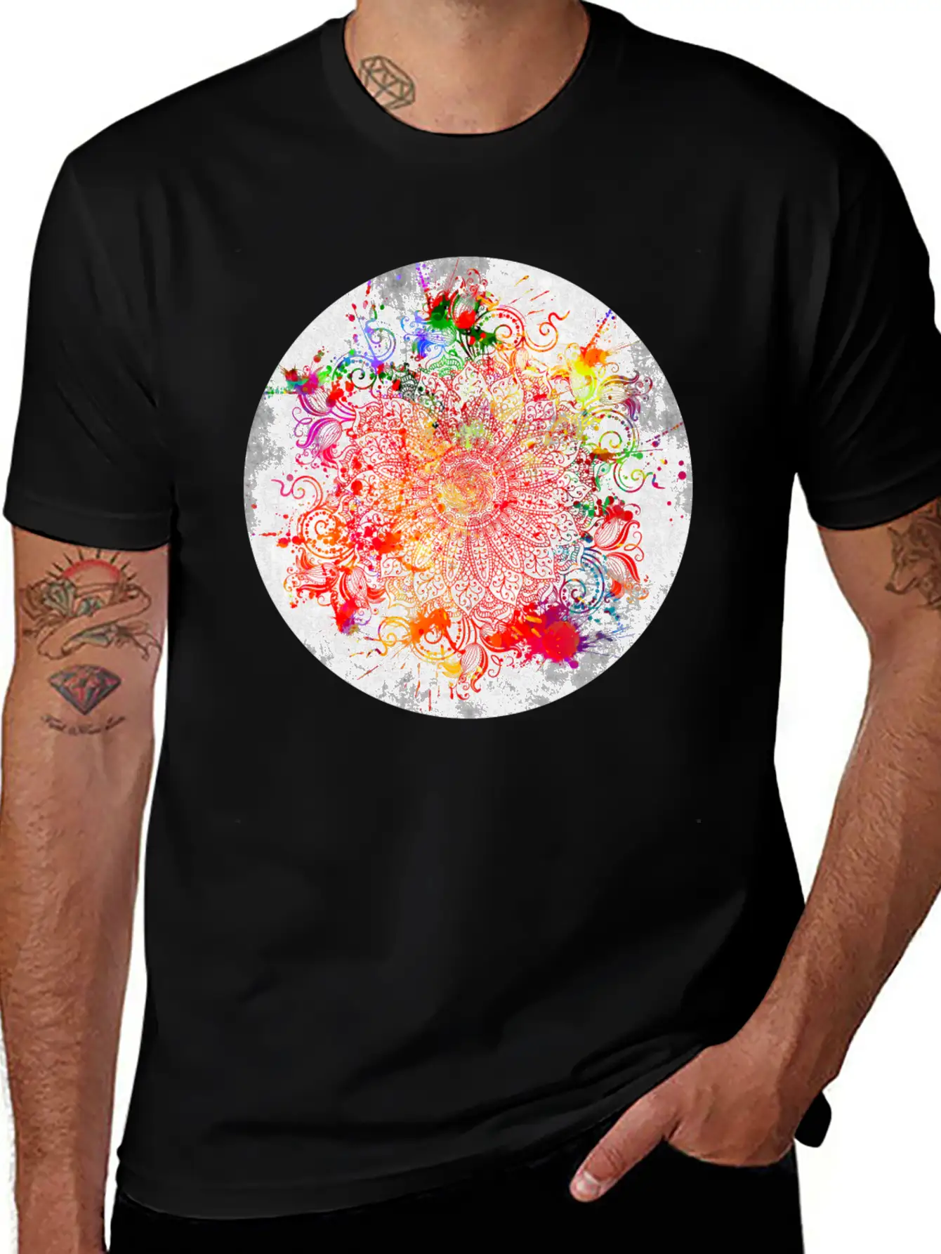 Mandala - Vandal Essential Unisex Summer Tee – Soft Cotton Casual Fit