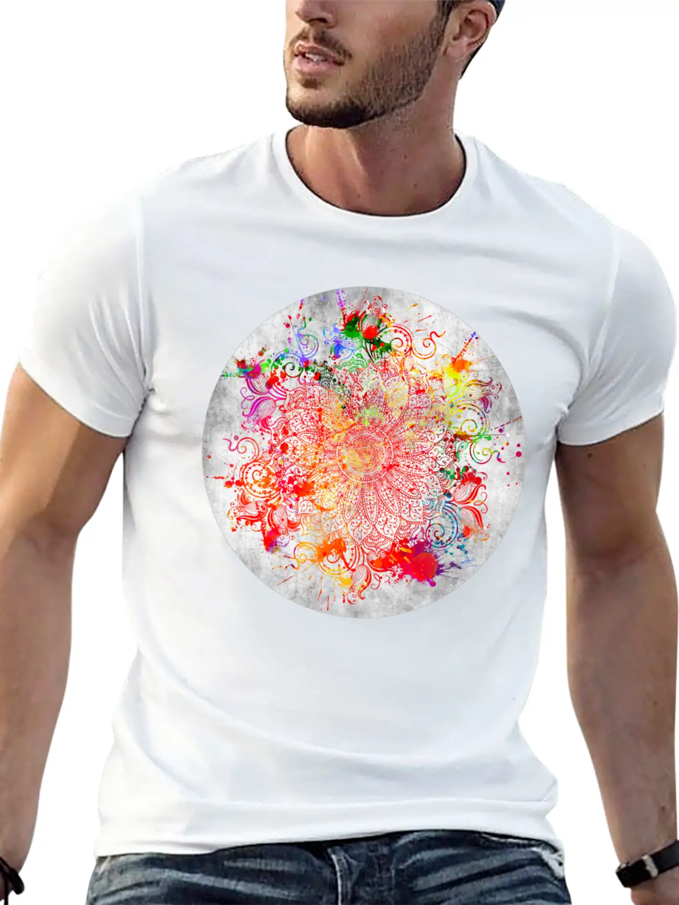 Mandala - Vandal Essential Unisex Summer Tee – Soft Cotton Casual Fit