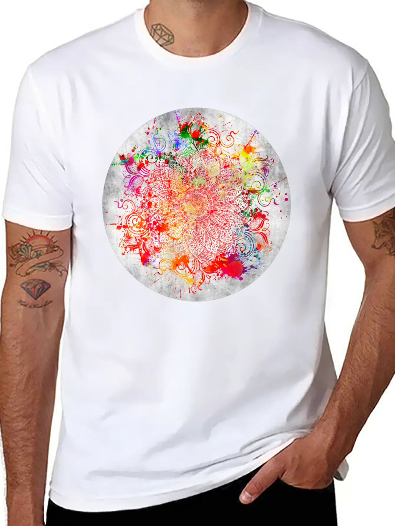Mandala - Vandal Essential Unisex Summer Tee – Soft Cotton Casual Fit
