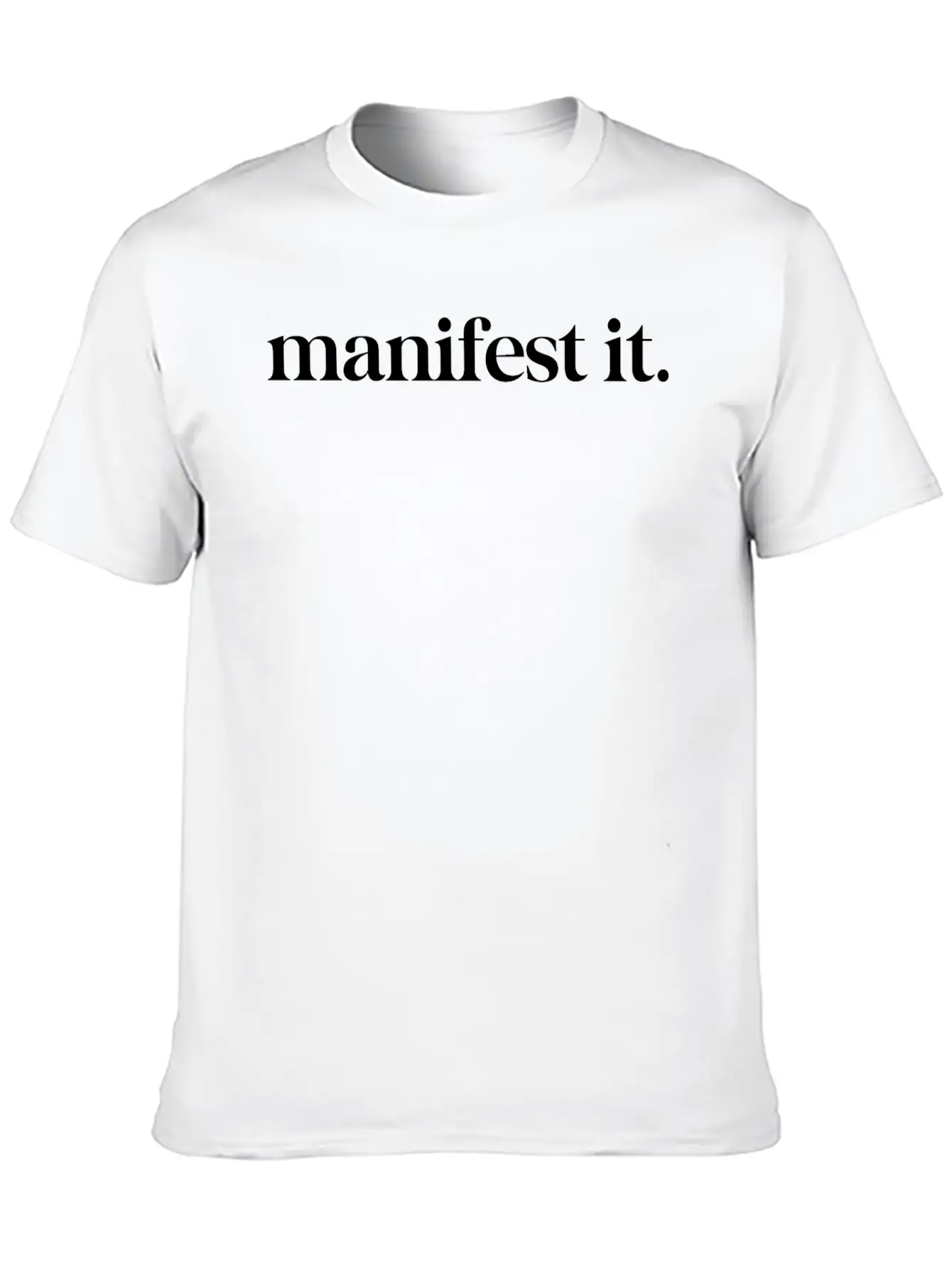 Manifest It Comfortable Minimalist Graphic Tee – Summer Style Essential
