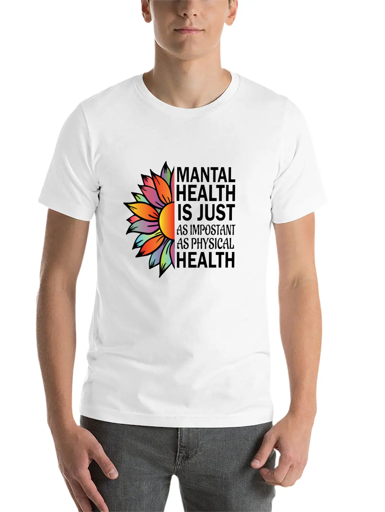 Mantal Health Stylish Everyday T-Shirt – Unisex Basic Cotton Tee