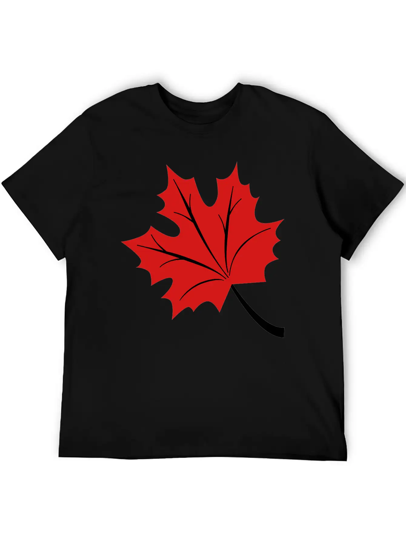 Maple Leaf Basic Graphic T-Shirt – Daily Comfort In Soft Cotton