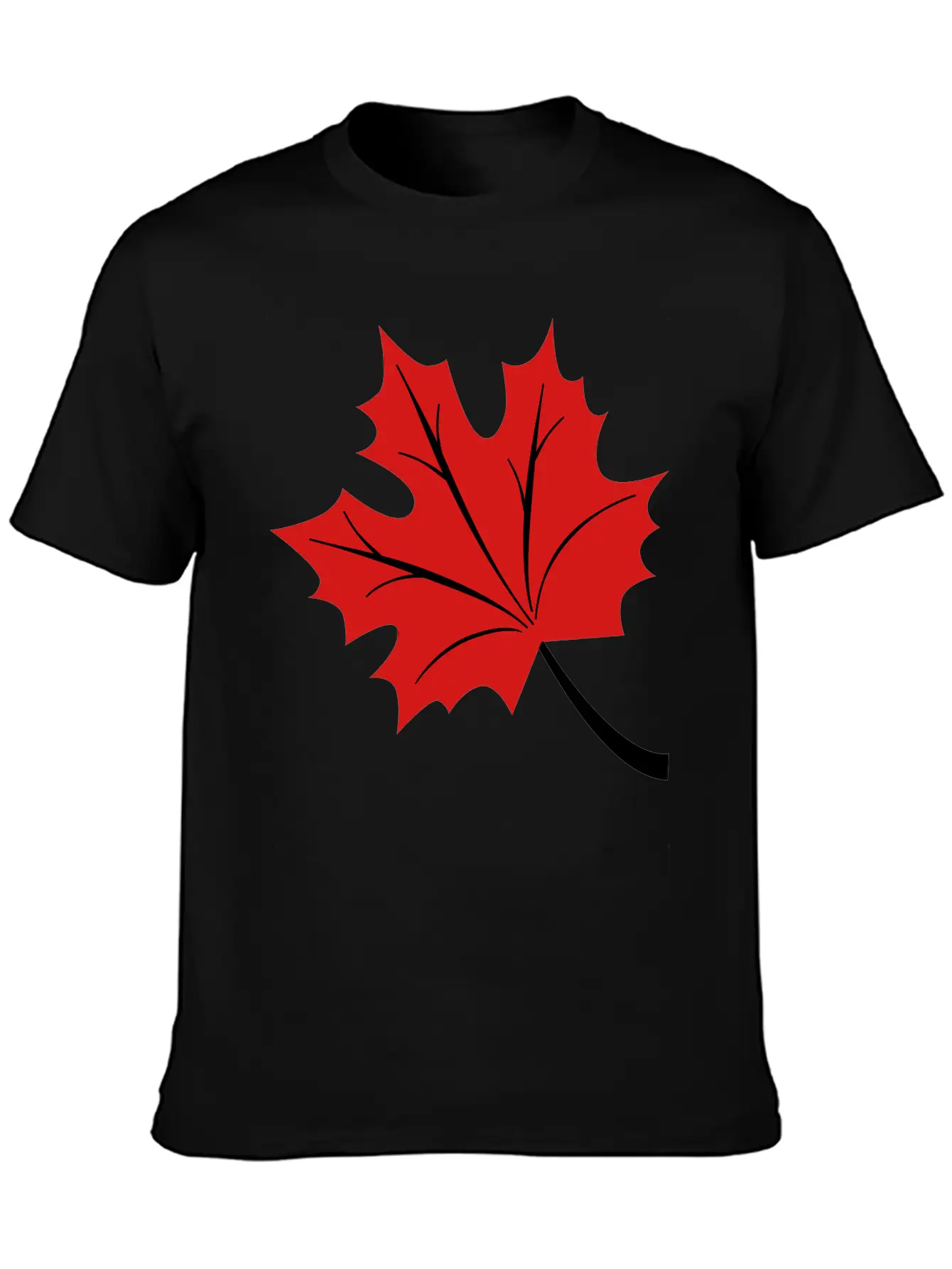 Maple Leaf Basic Graphic T-Shirt – Daily Comfort In Soft Cotton