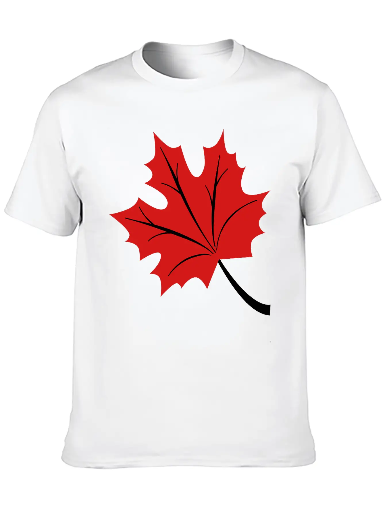 Maple Leaf Basic Graphic T-Shirt – Daily Comfort In Soft Cotton