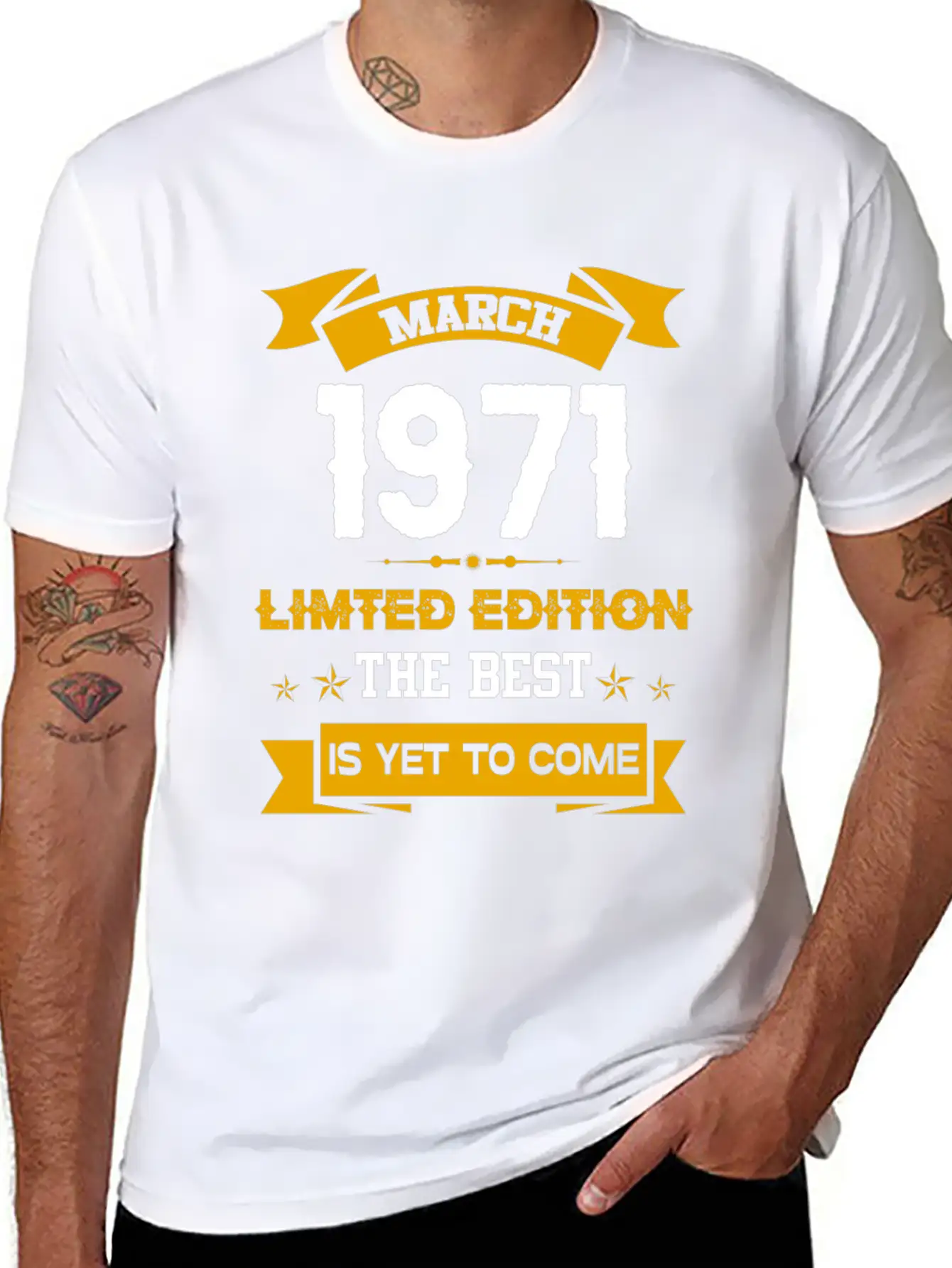 March 1971 Birthday Surprise Comfortable Minimalist Graphic Tee – Summer Style Essential