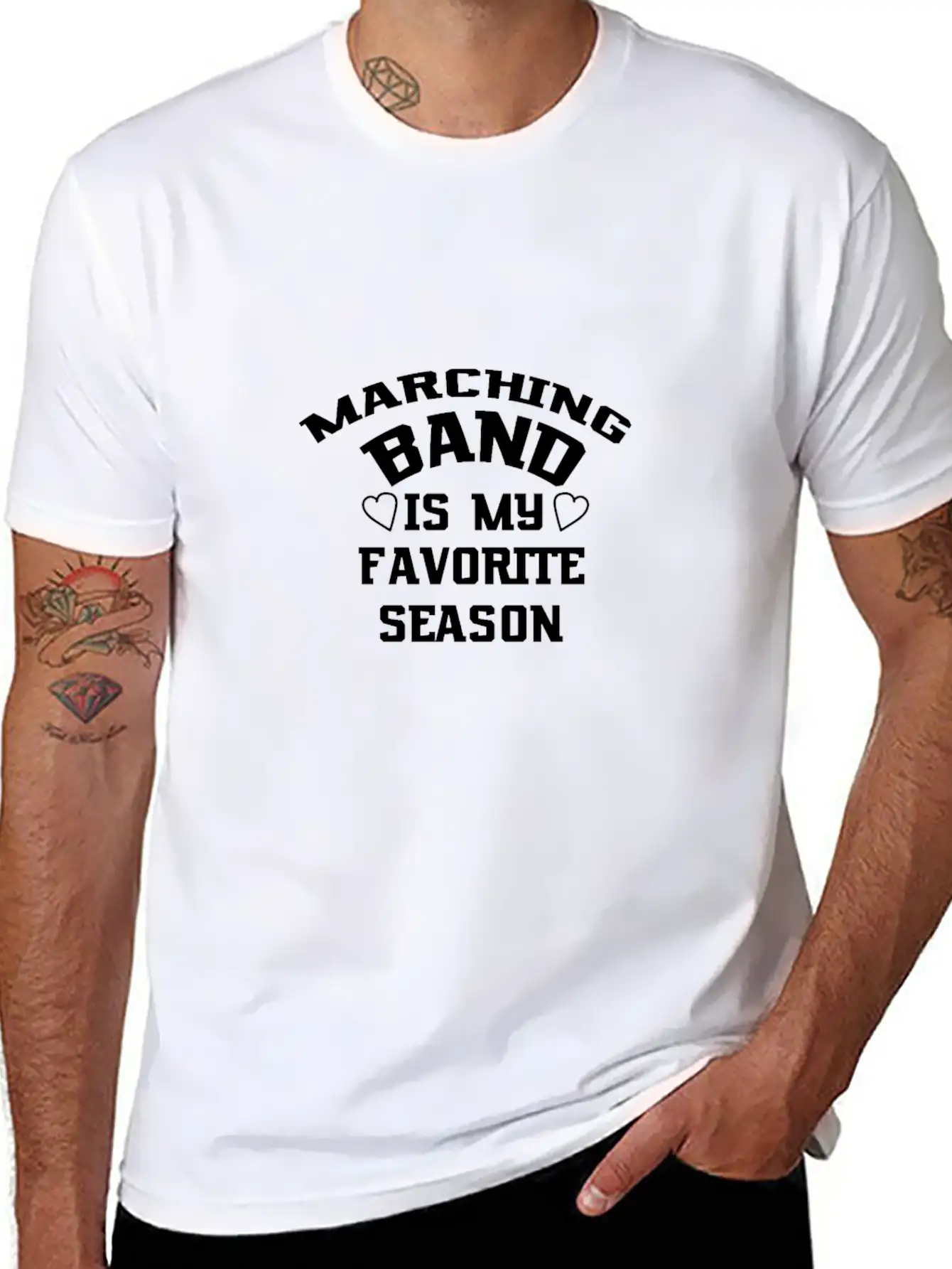 Marching Band Is My Favorite Season Comfortable Minimalist Graphic Tee – Summer Style Essential