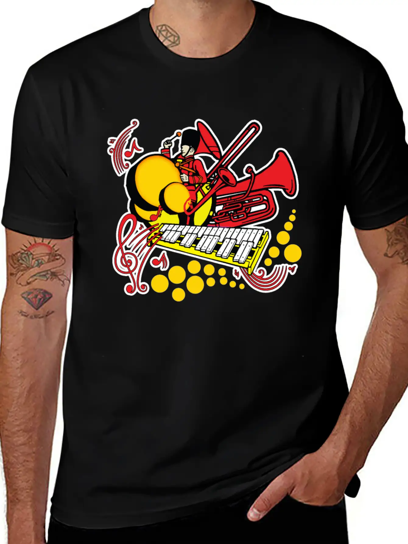 Marching Band Unisex Short Sleeve Soft Cotton T-Shirt – Casual Everyday Wear