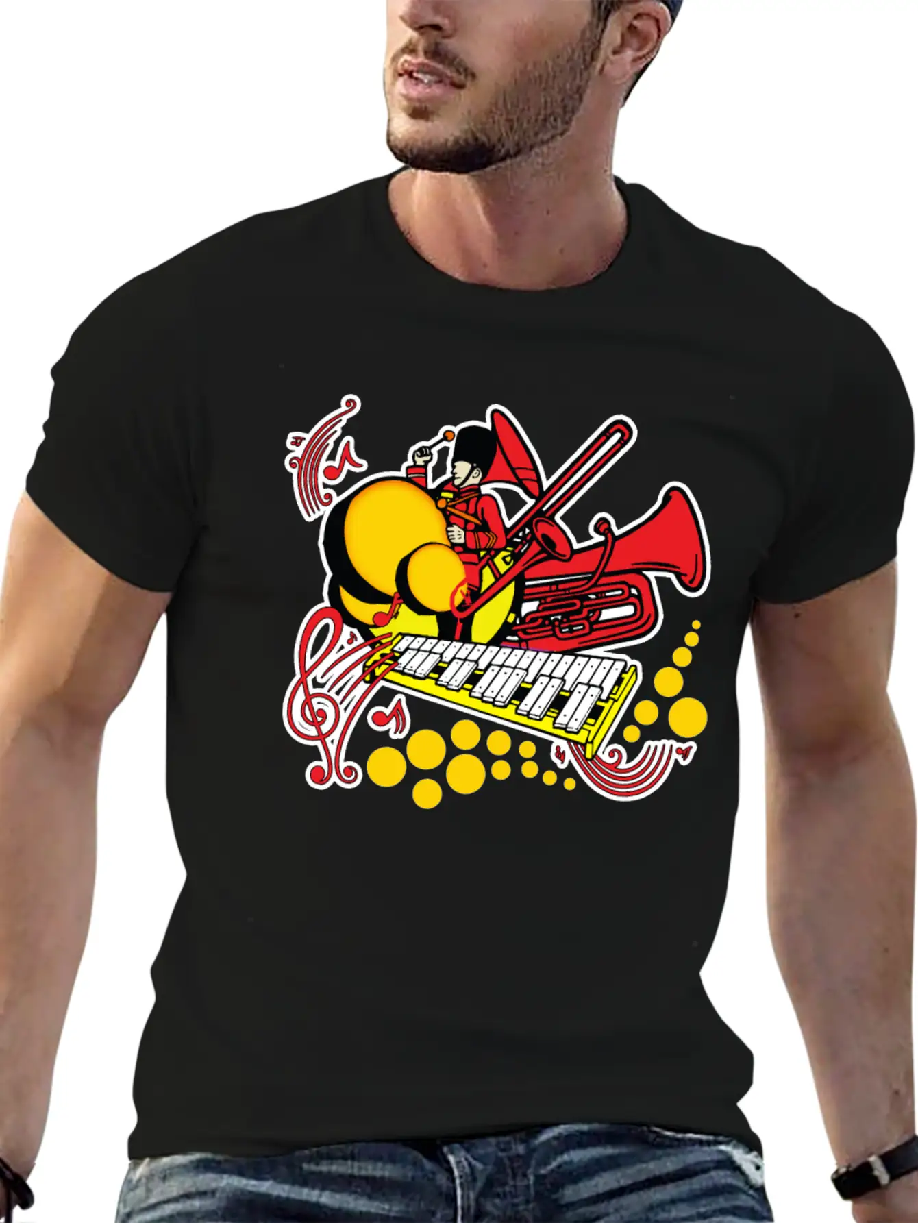 Marching Band Unisex Short Sleeve Soft Cotton T-Shirt – Casual Everyday Wear