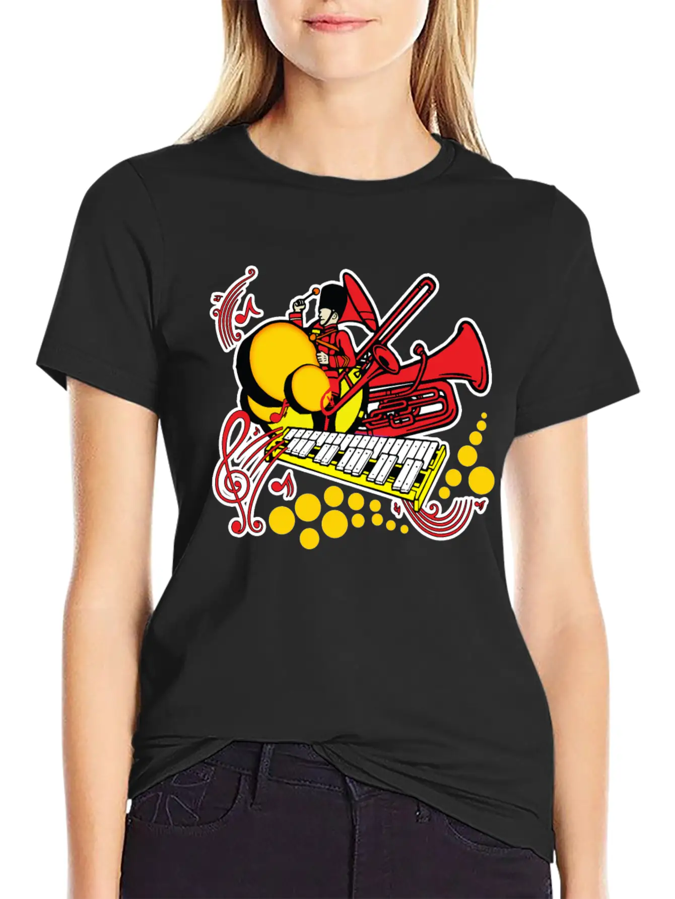 Marching Band Unisex Short Sleeve Soft Cotton T-Shirt – Casual Everyday Wear