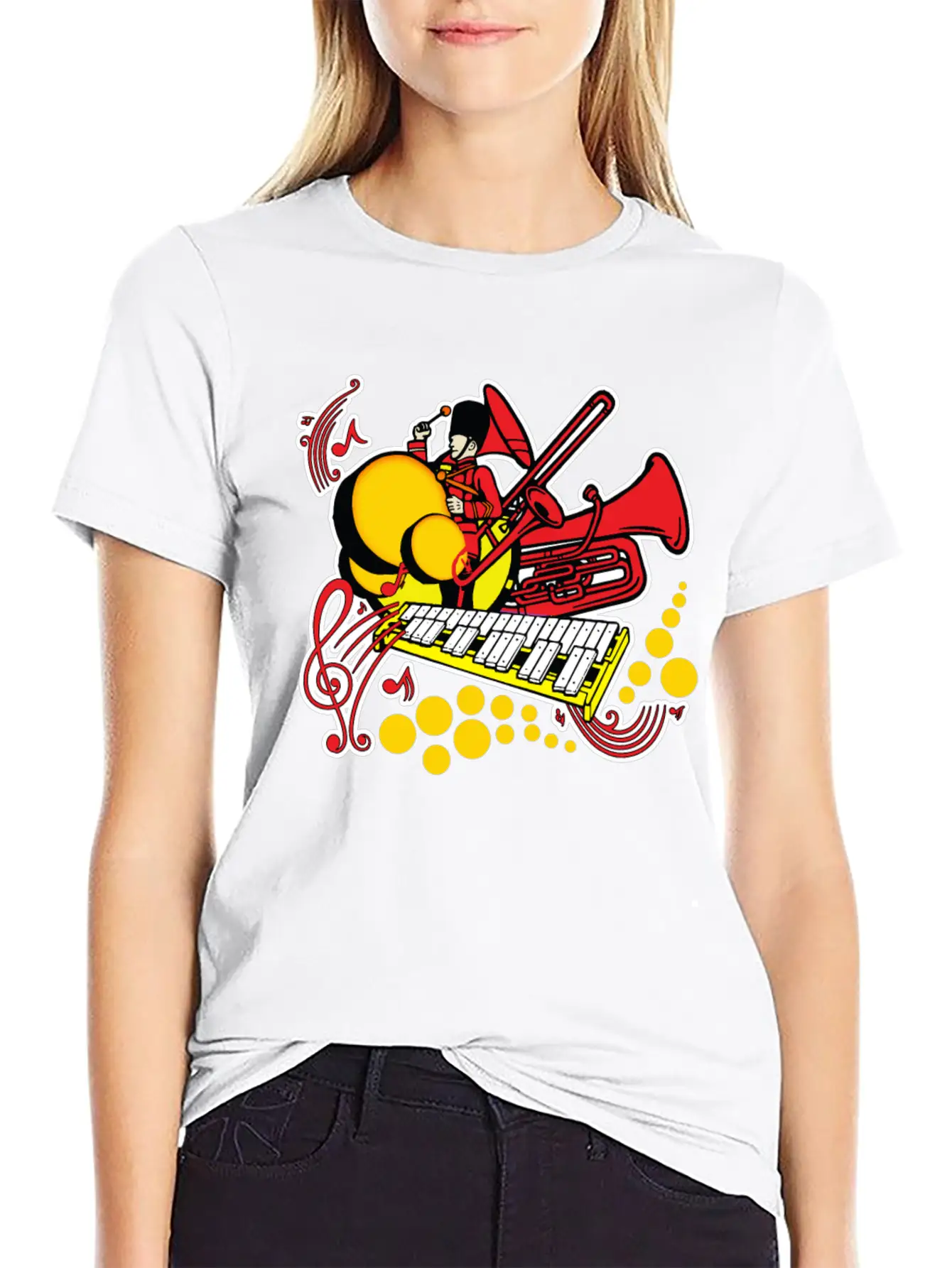 Marching Band Unisex Short Sleeve Soft Cotton T-Shirt – Casual Everyday Wear