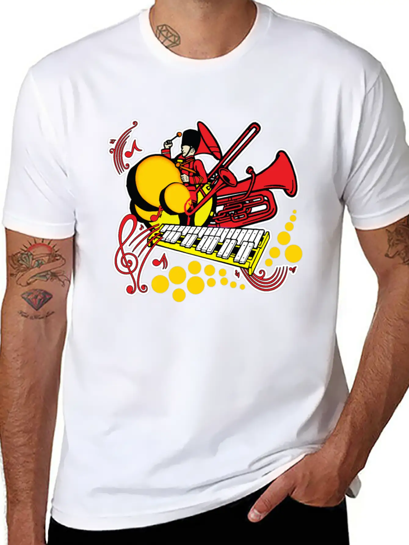 Marching Band Unisex Short Sleeve Soft Cotton T-Shirt – Casual Everyday Wear