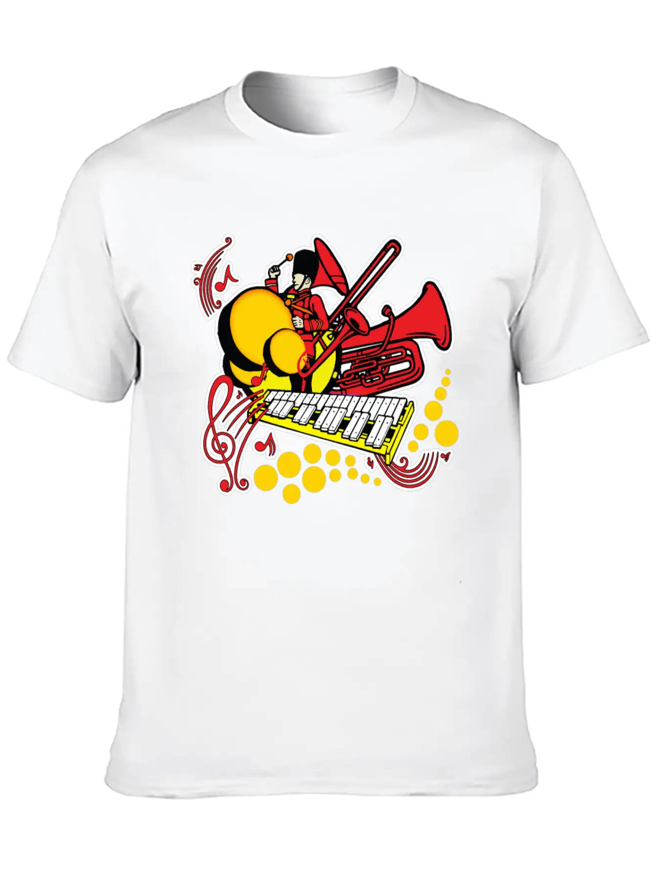 Marching Band Unisex Short Sleeve Soft Cotton T-Shirt – Casual Everyday Wear
