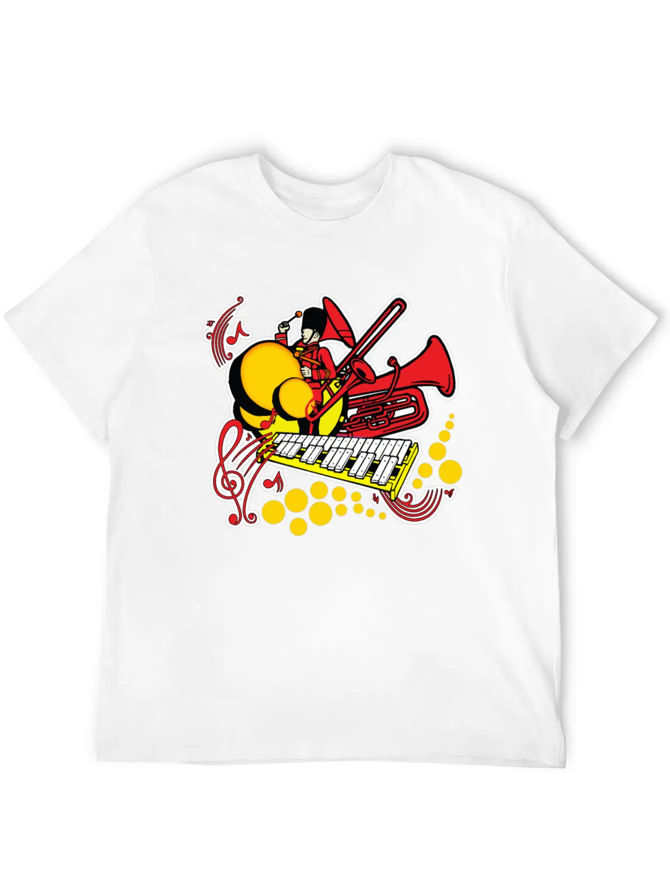 Marching Band Unisex Short Sleeve Soft Cotton T-Shirt – Casual Everyday Wear