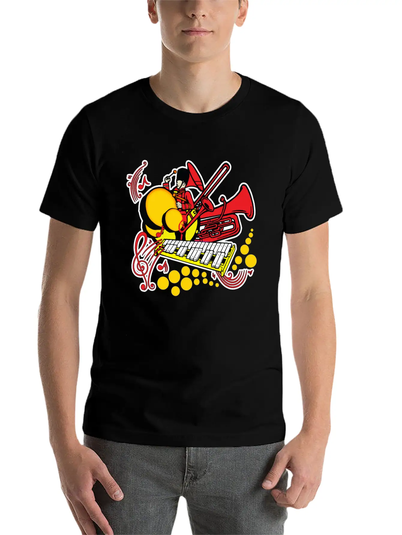 Marching Band Unisex Short Sleeve Soft Cotton T-Shirt – Casual Everyday Wear