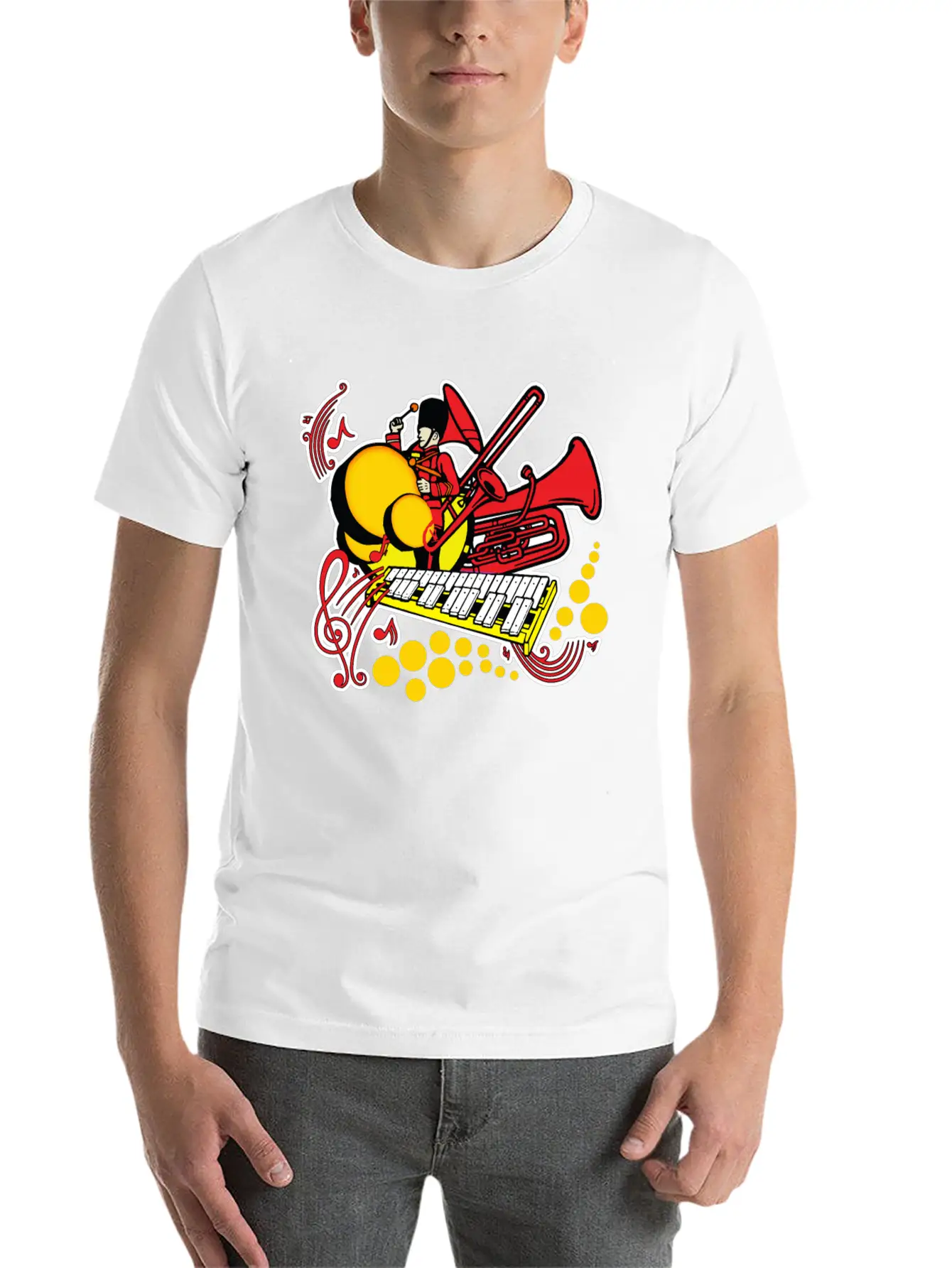 Marching Band Unisex Short Sleeve Soft Cotton T-Shirt – Casual Everyday Wear