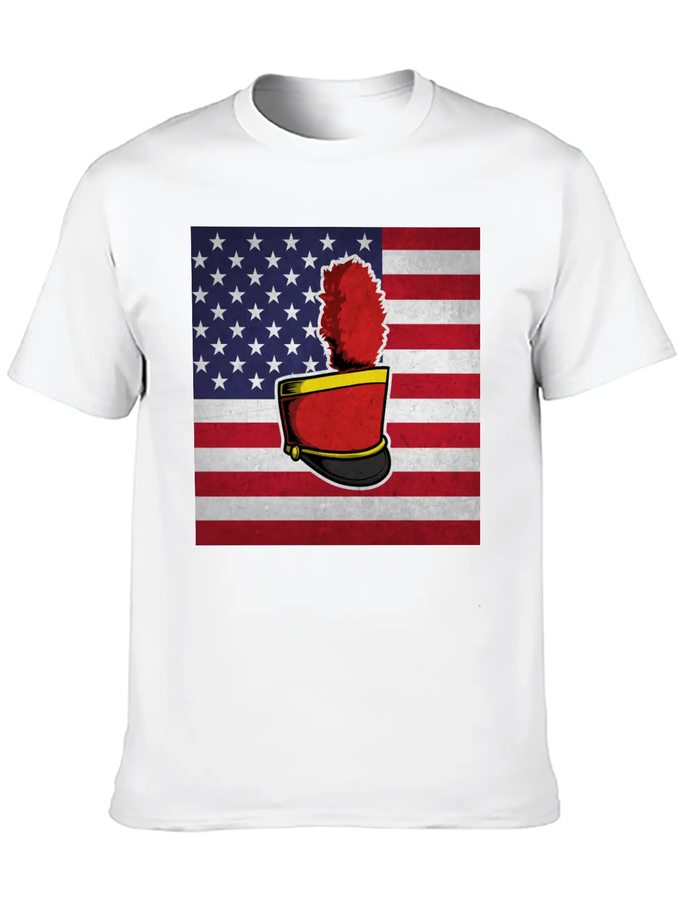 Marching Band Us Flag Timeless Short Sleeve Tee – Comfy And Minimalist Design