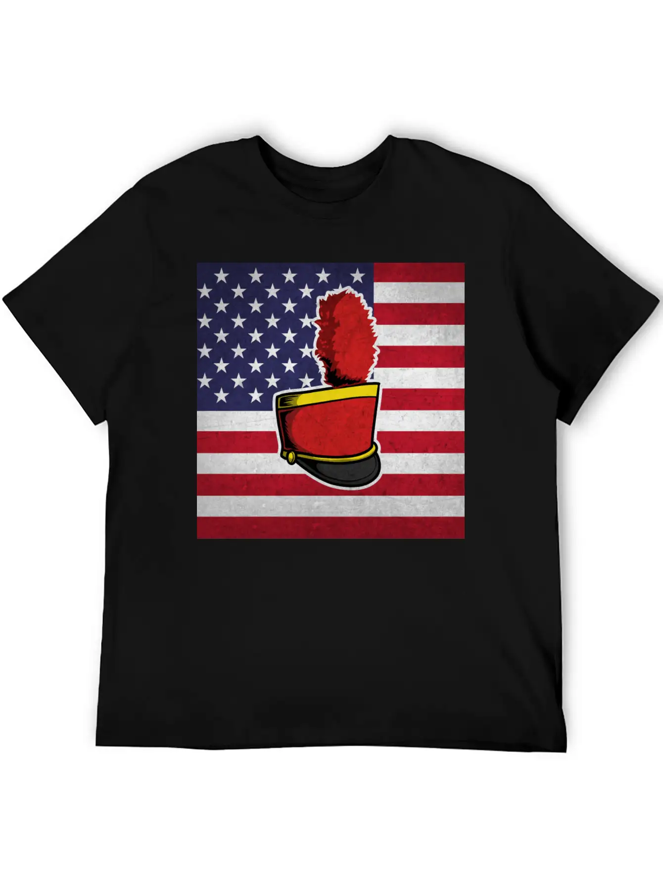 Marching Band Us Flag Timeless Short Sleeve Tee – Comfy And Minimalist Design