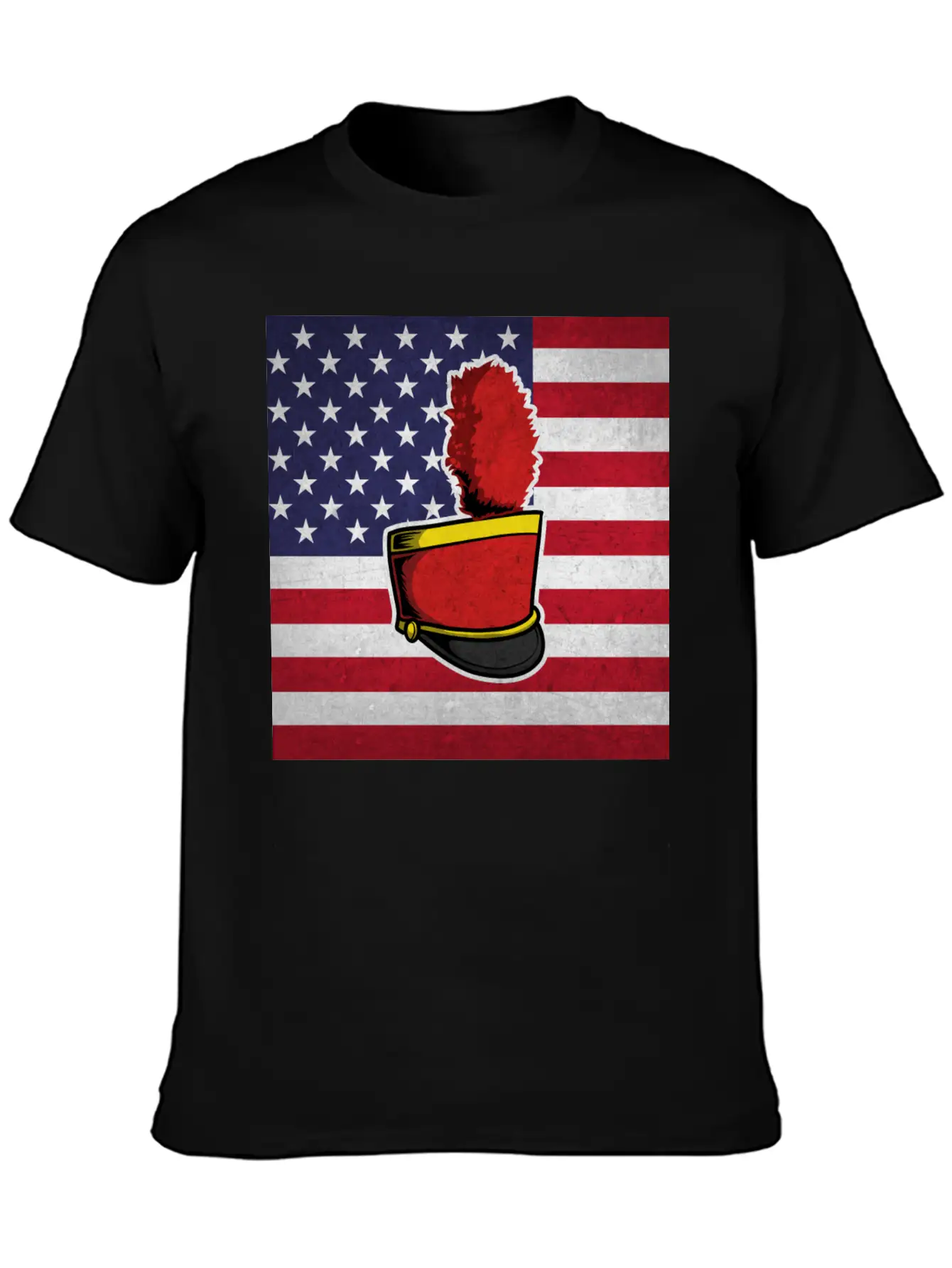 Marching Band Us Flag Timeless Short Sleeve Tee – Comfy And Minimalist Design