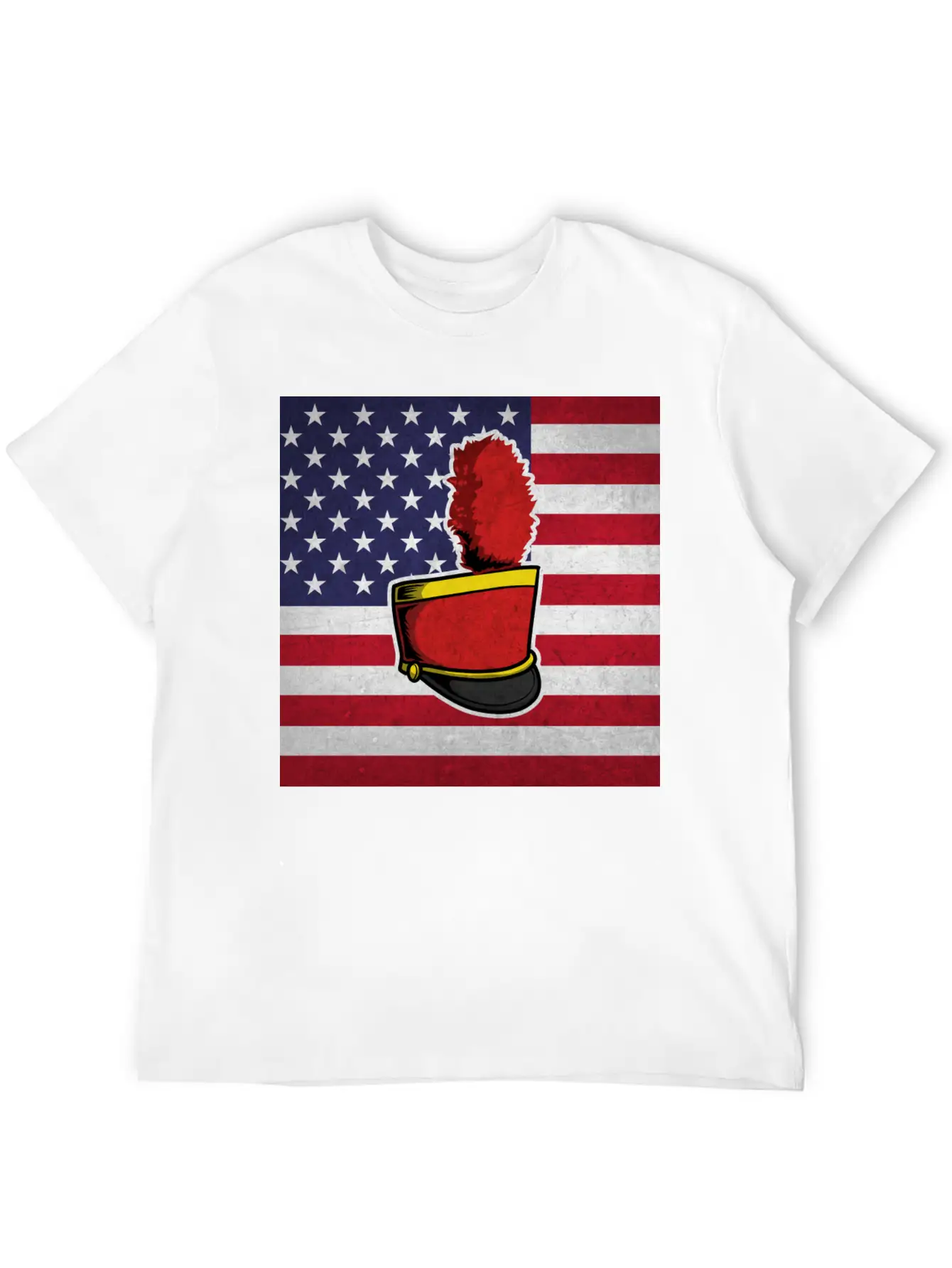Marching Band Us Flag Timeless Short Sleeve Tee – Comfy And Minimalist Design