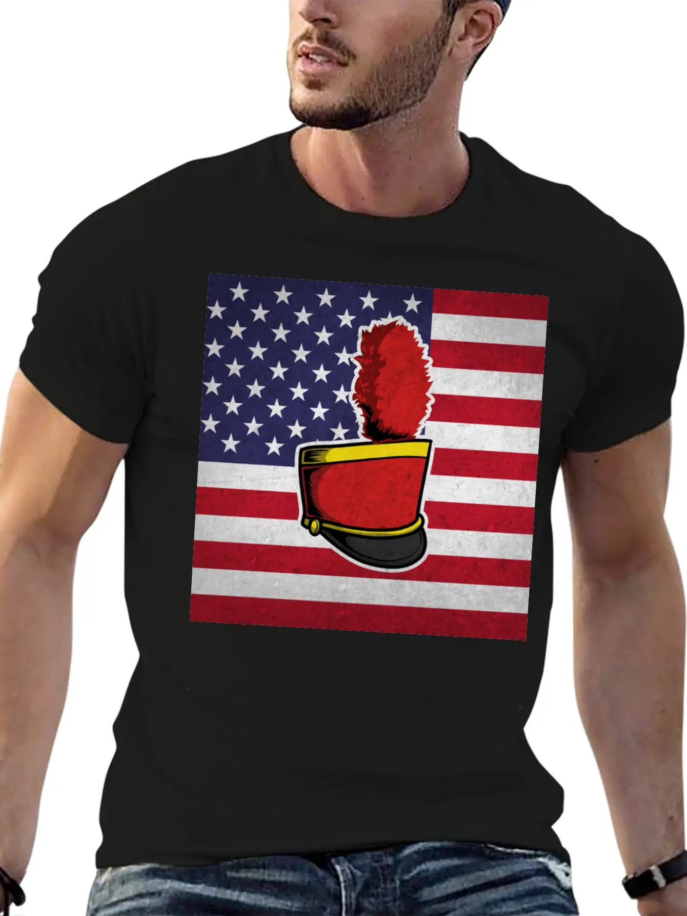 Marching Band Us Flag Timeless Short Sleeve Tee – Comfy And Minimalist Design