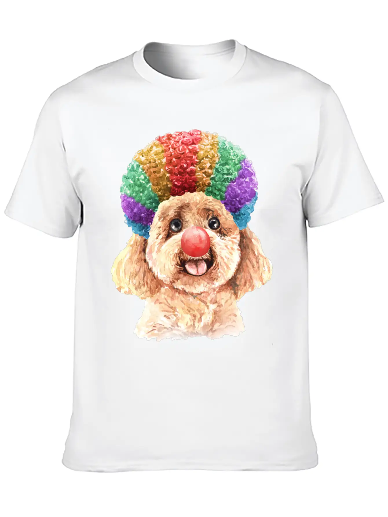 Mardi Gras Pets Clown Costume Disguise Stylish Everyday T-Shirt – Unisex Basic Cotton Tee