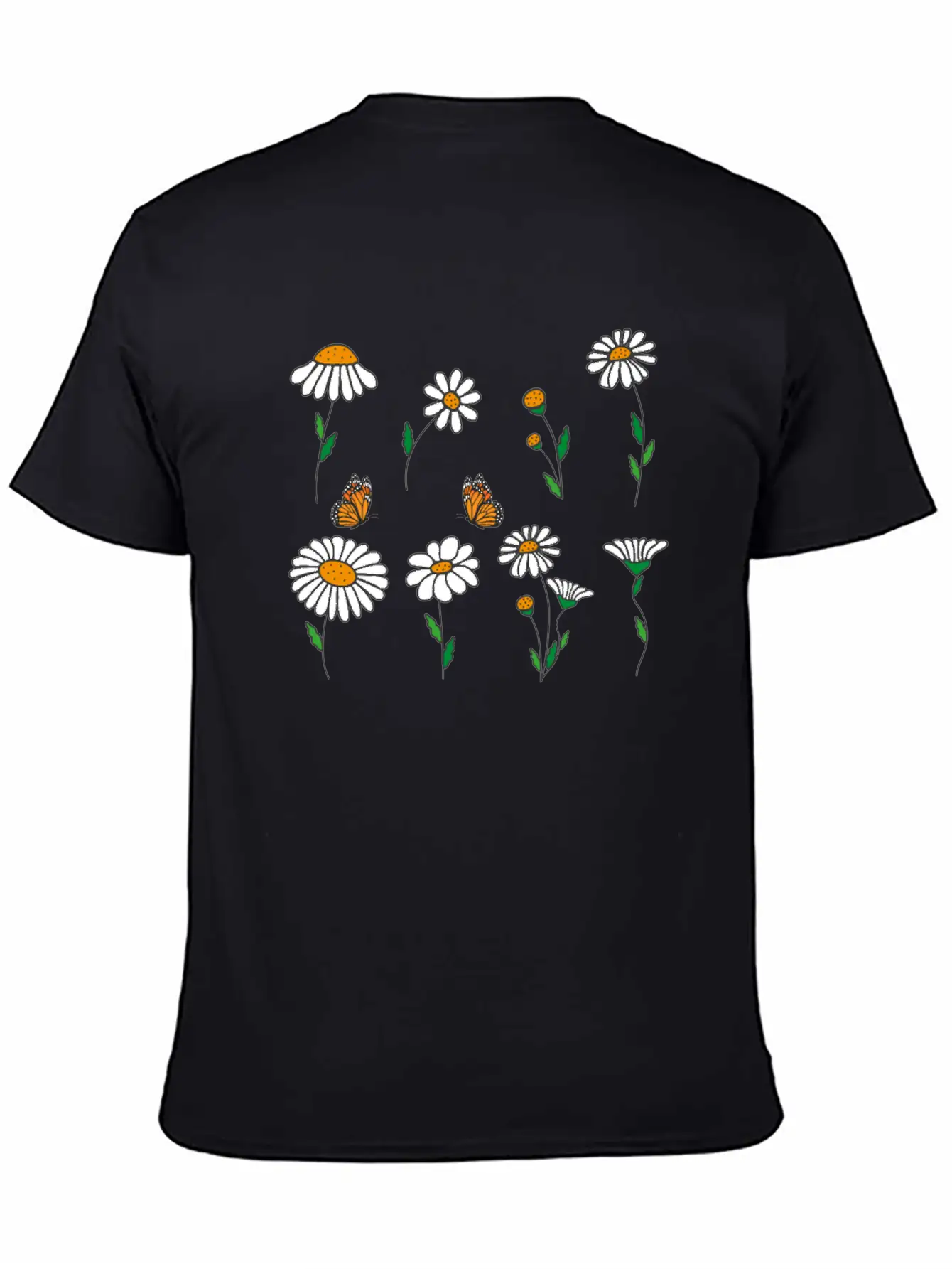 Marguerites Daisy Summer Daisies Flower Garden Unisex Short Sleeve Soft Cotton T-Shirt – Casual Everyday Wear