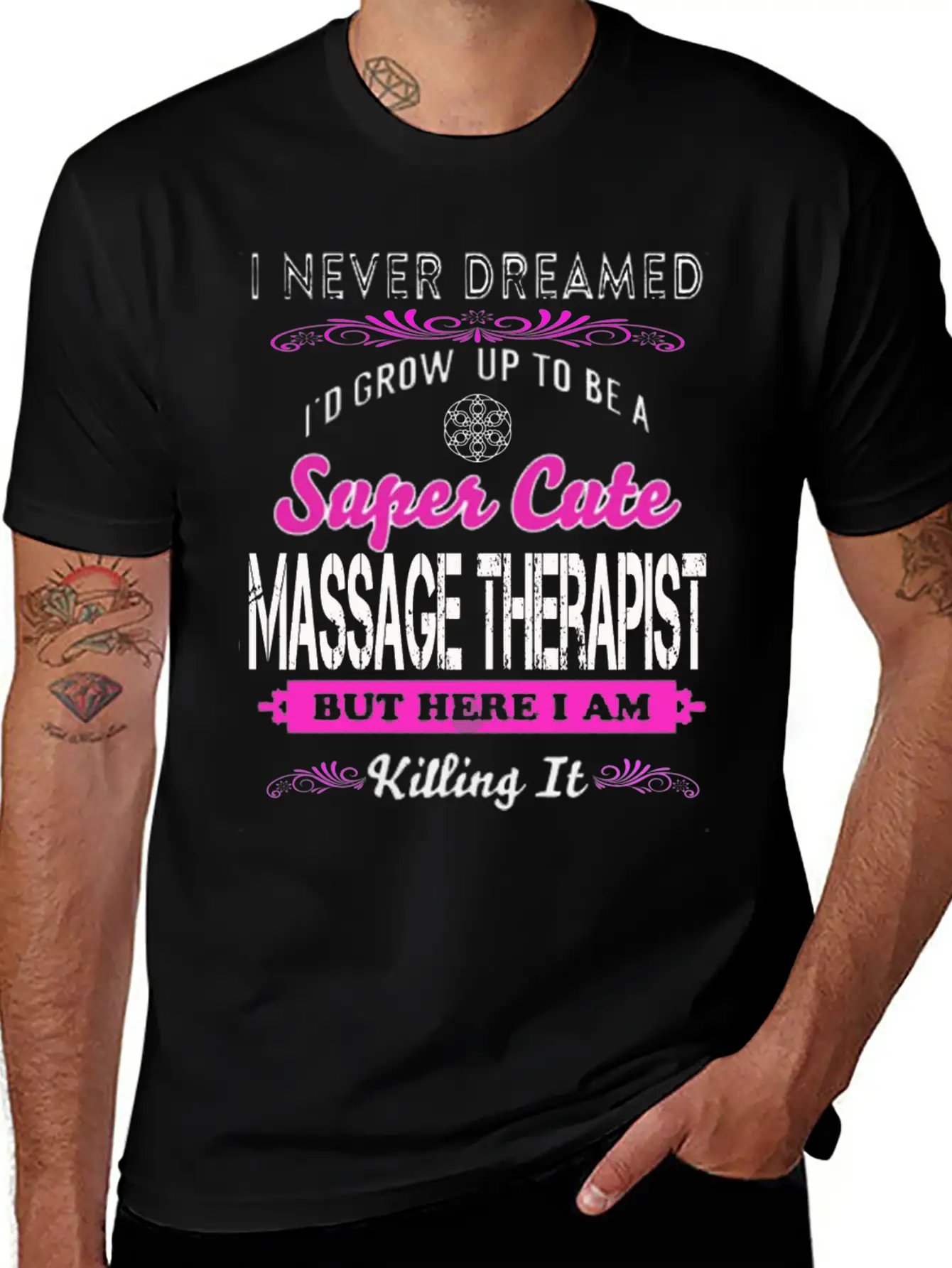 MASSAGE - I'd Grow Up To Be A Super Timeless Short Sleeve Tee – Comfy And Minimalist Design