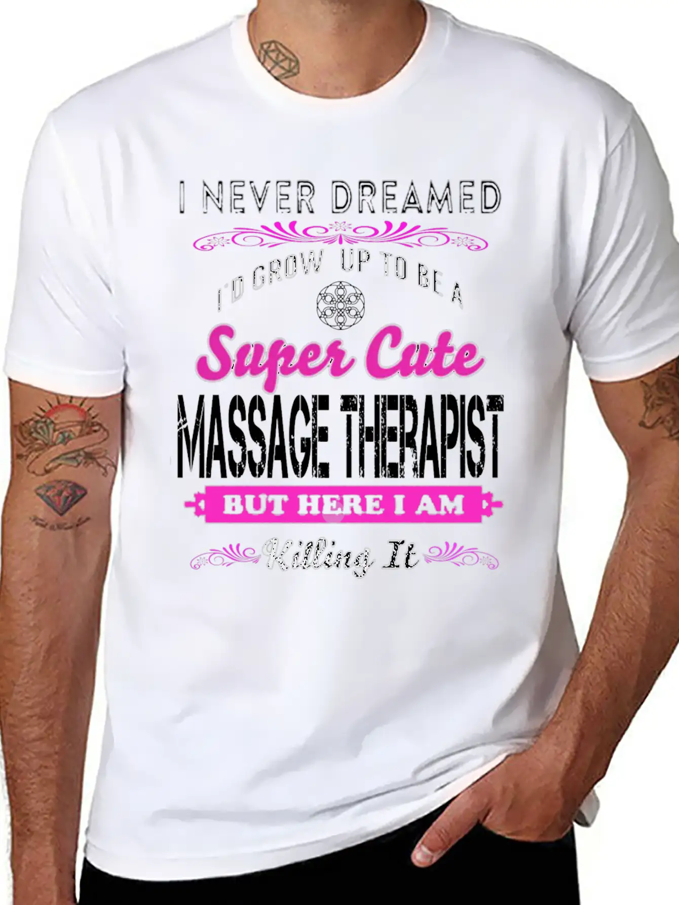 MASSAGE - I'd Grow Up To Be A Super Timeless Short Sleeve Tee – Comfy And Minimalist Design