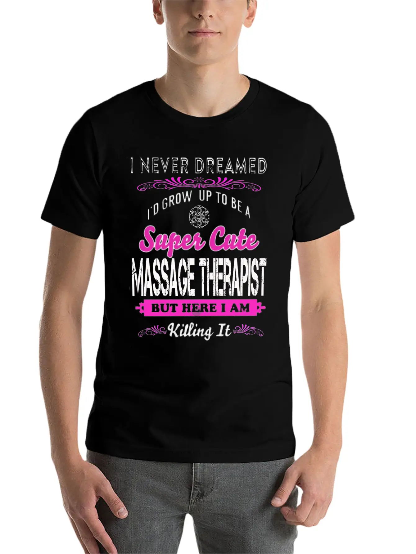 MASSAGE - I'd Grow Up To Be A Super Timeless Short Sleeve Tee – Comfy And Minimalist Design