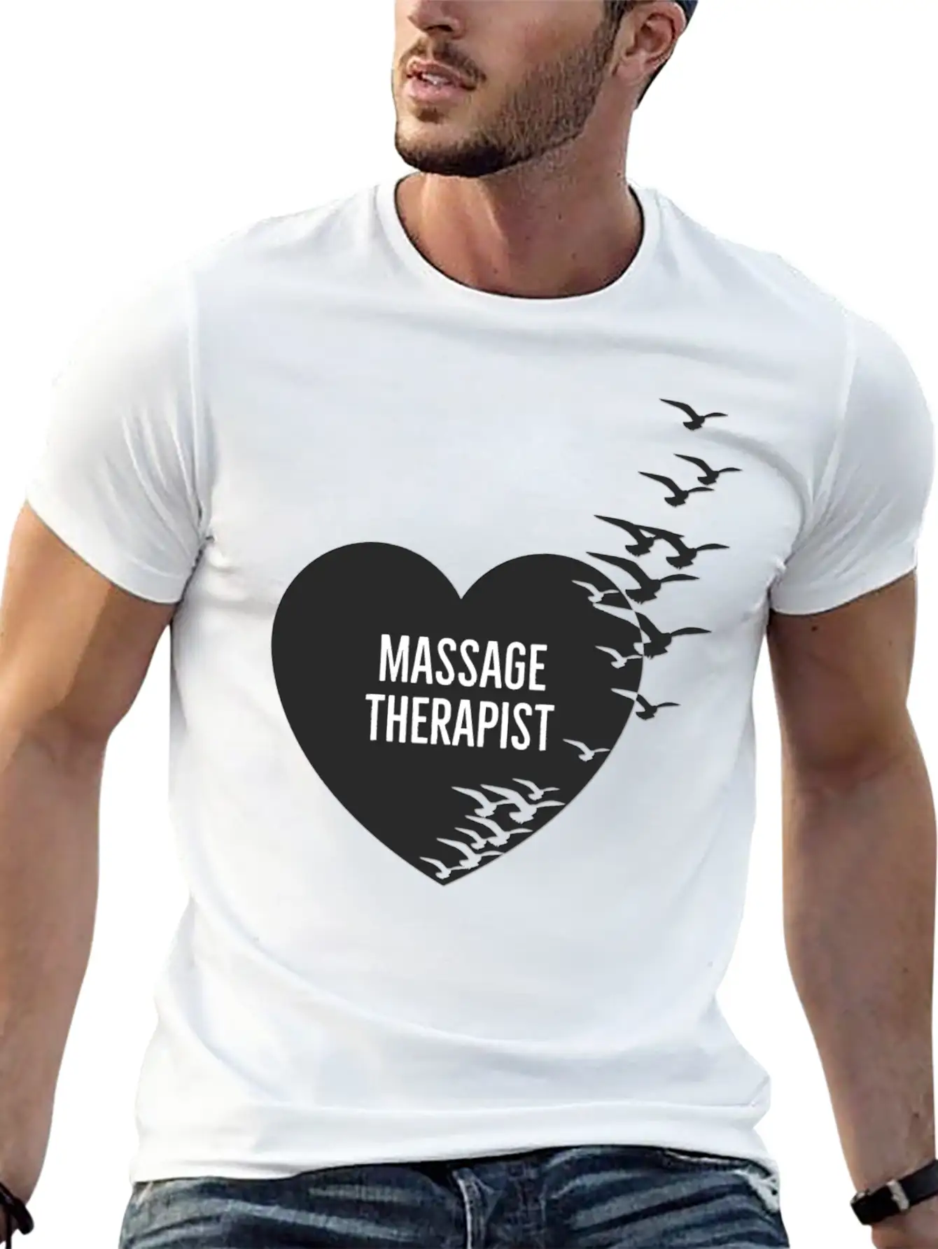 Massage Therapist Comfortable Minimalist Graphic Tee – Summer Style Essential