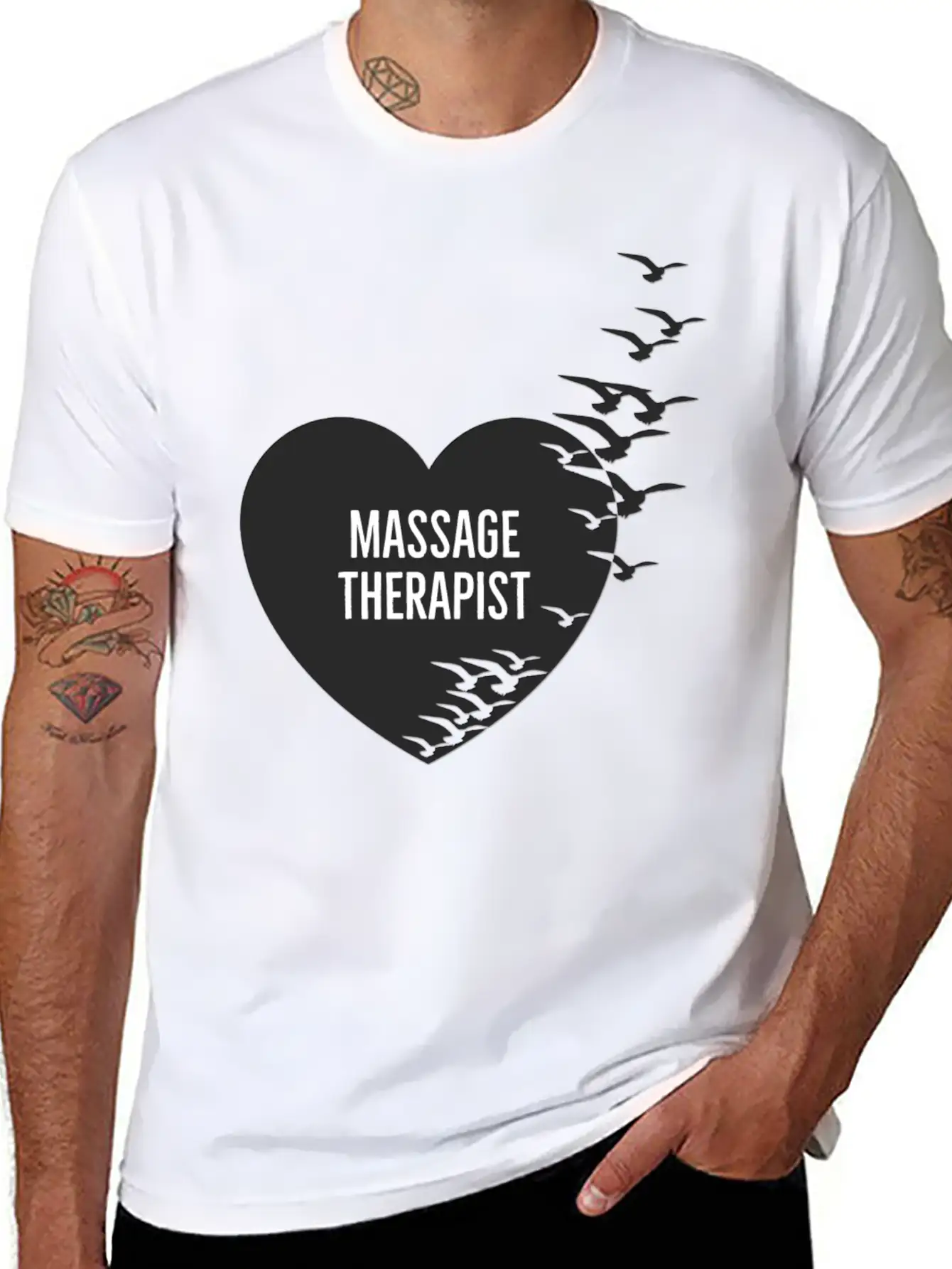 Massage Therapist Comfortable Minimalist Graphic Tee – Summer Style Essential