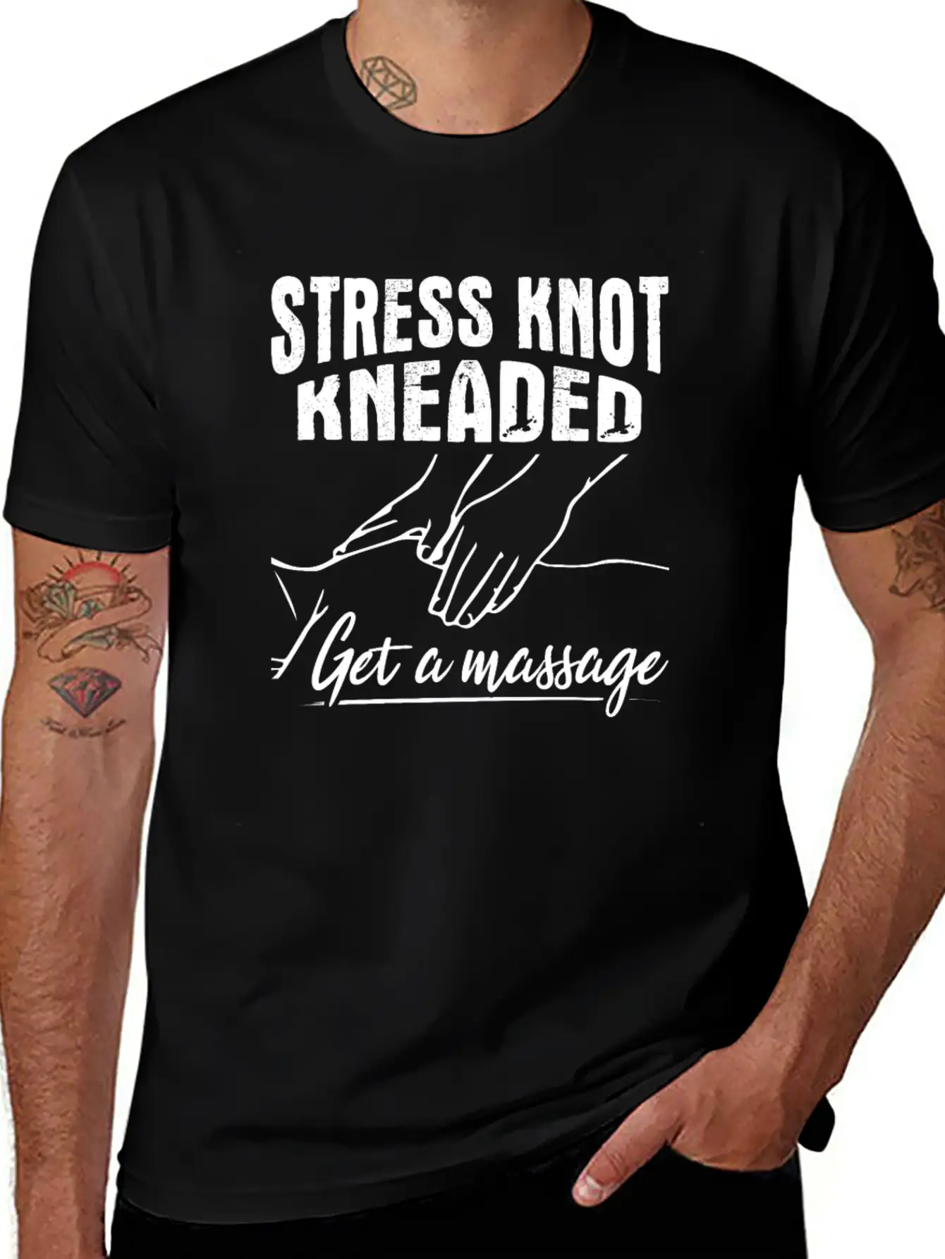 Massage Therapist Massage Therapist Stylish Everyday T-Shirt – Unisex Basic Cotton Tee