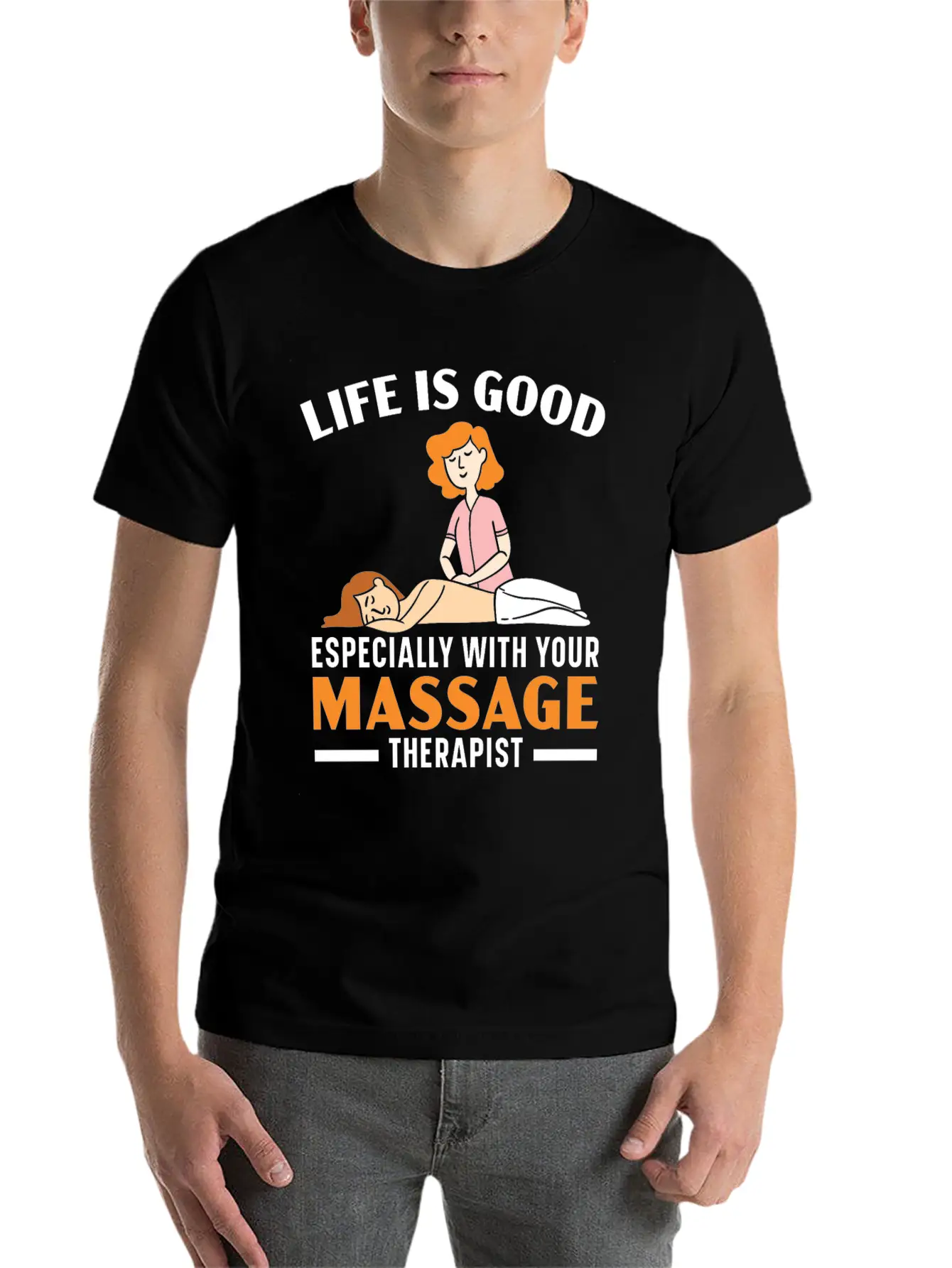 Massage Therapist Muscle Therapy Relaxation Spa Unisex Casual T-Shirt – Clean Design For Daily Comfort