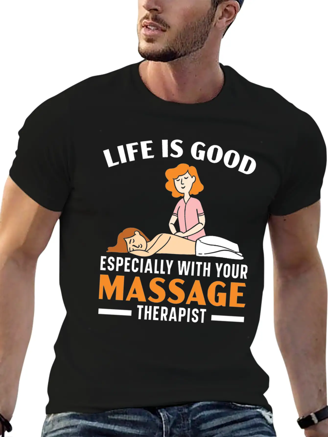 Massage Therapist Muscle Therapy Relaxation Spa Unisex Casual T-Shirt – Clean Design For Daily Comfort