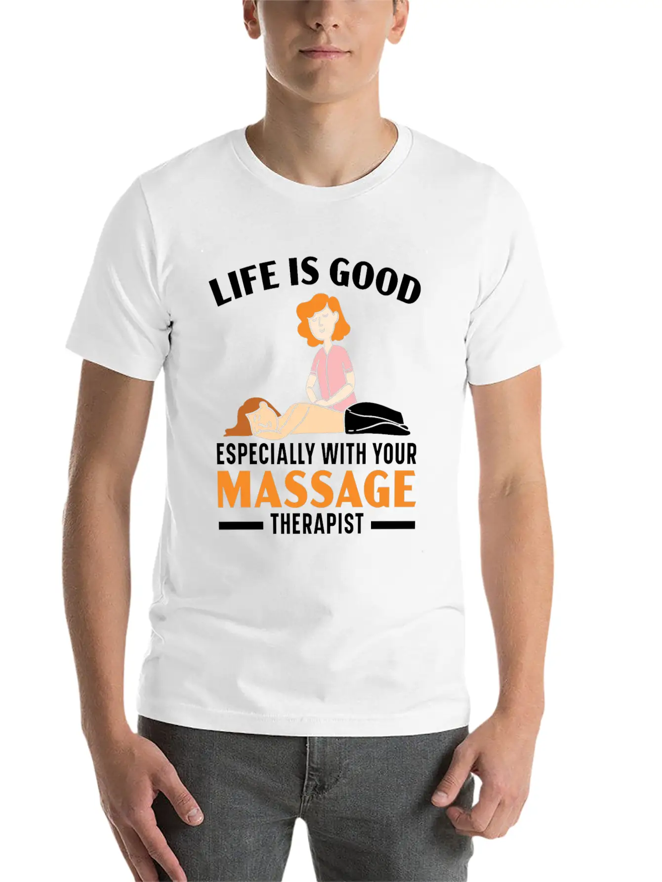 Massage Therapist Muscle Therapy Relaxation Spa Unisex Casual T-Shirt – Clean Design For Daily Comfort