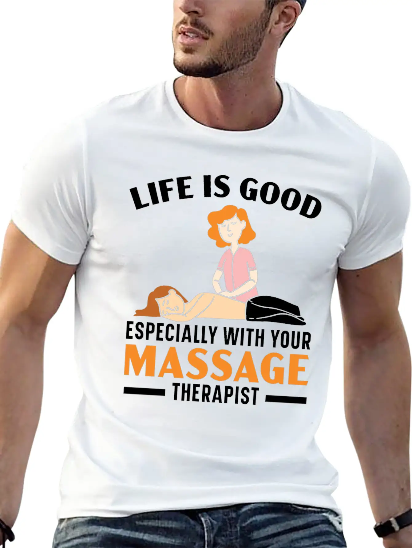 Massage Therapist Muscle Therapy Relaxation Spa Unisex Casual T-Shirt – Clean Design For Daily Comfort